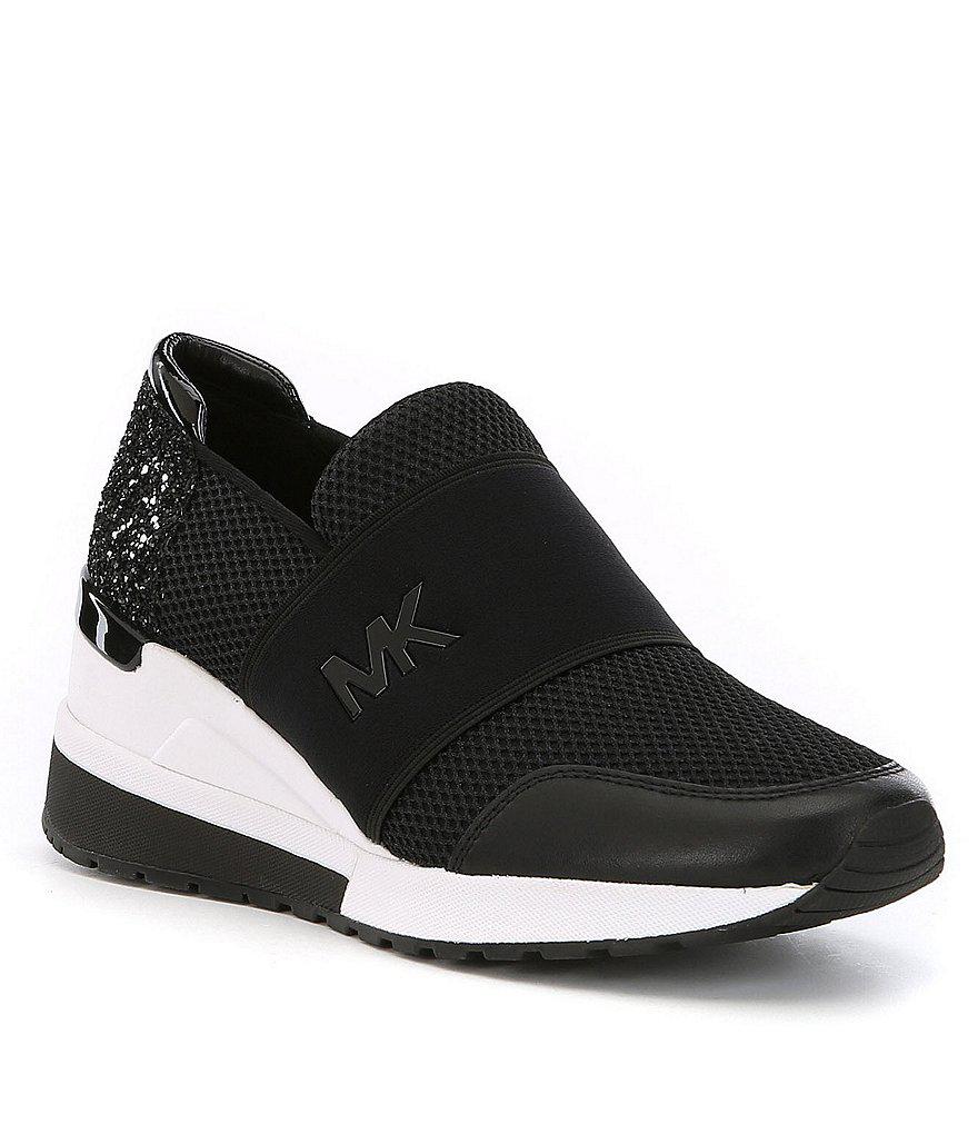 Lyst - Michael Michael Kors Felix Trainer Sneakers in Black