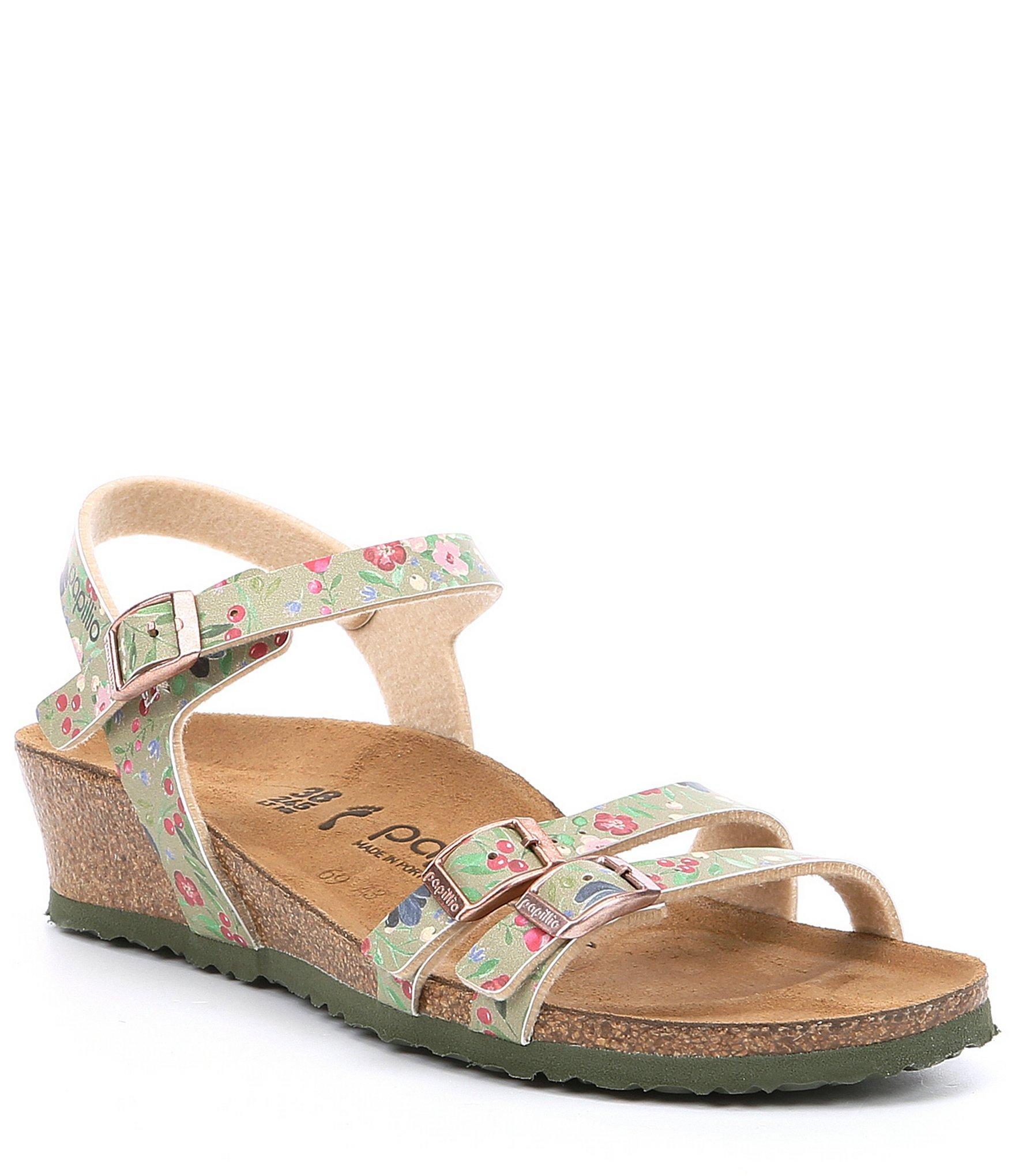  Birkenstock  Papillio By Lana Floral  Print Ankle Strap 