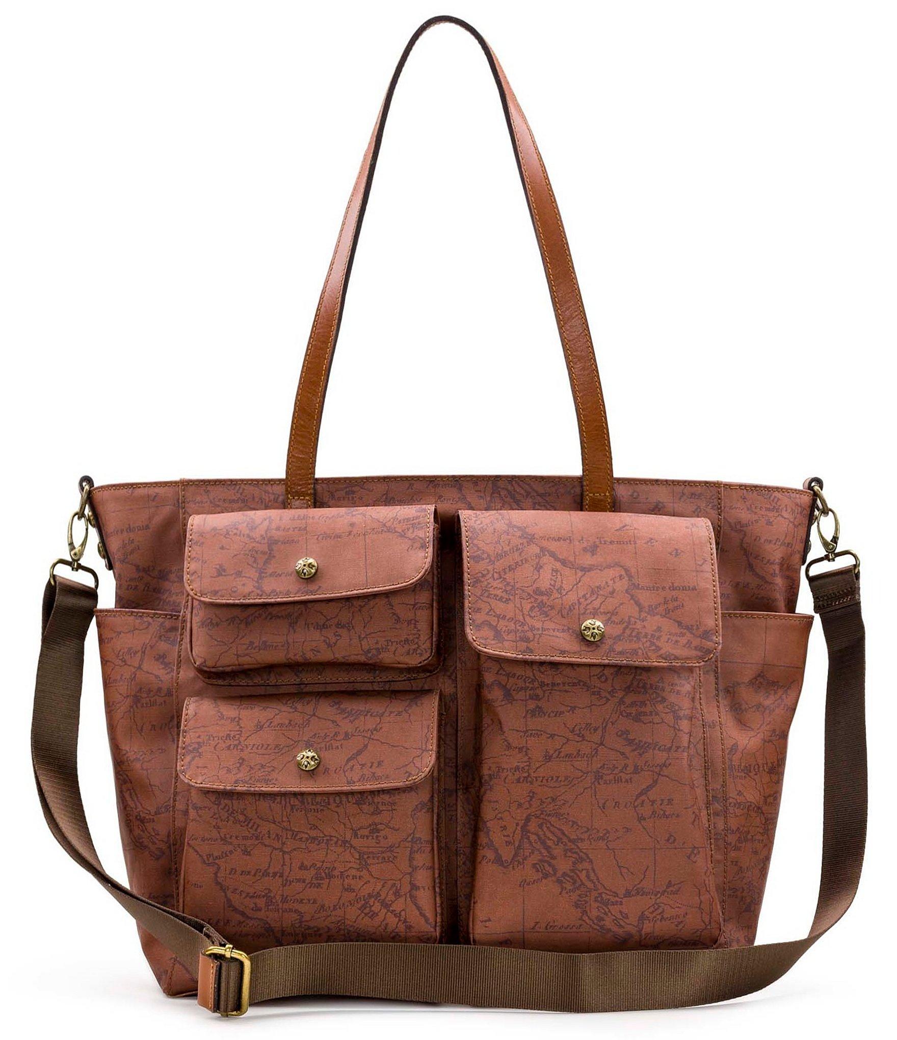 Patricia Nash Sorlana Map Print Canvas Tote in Brown Lyst
