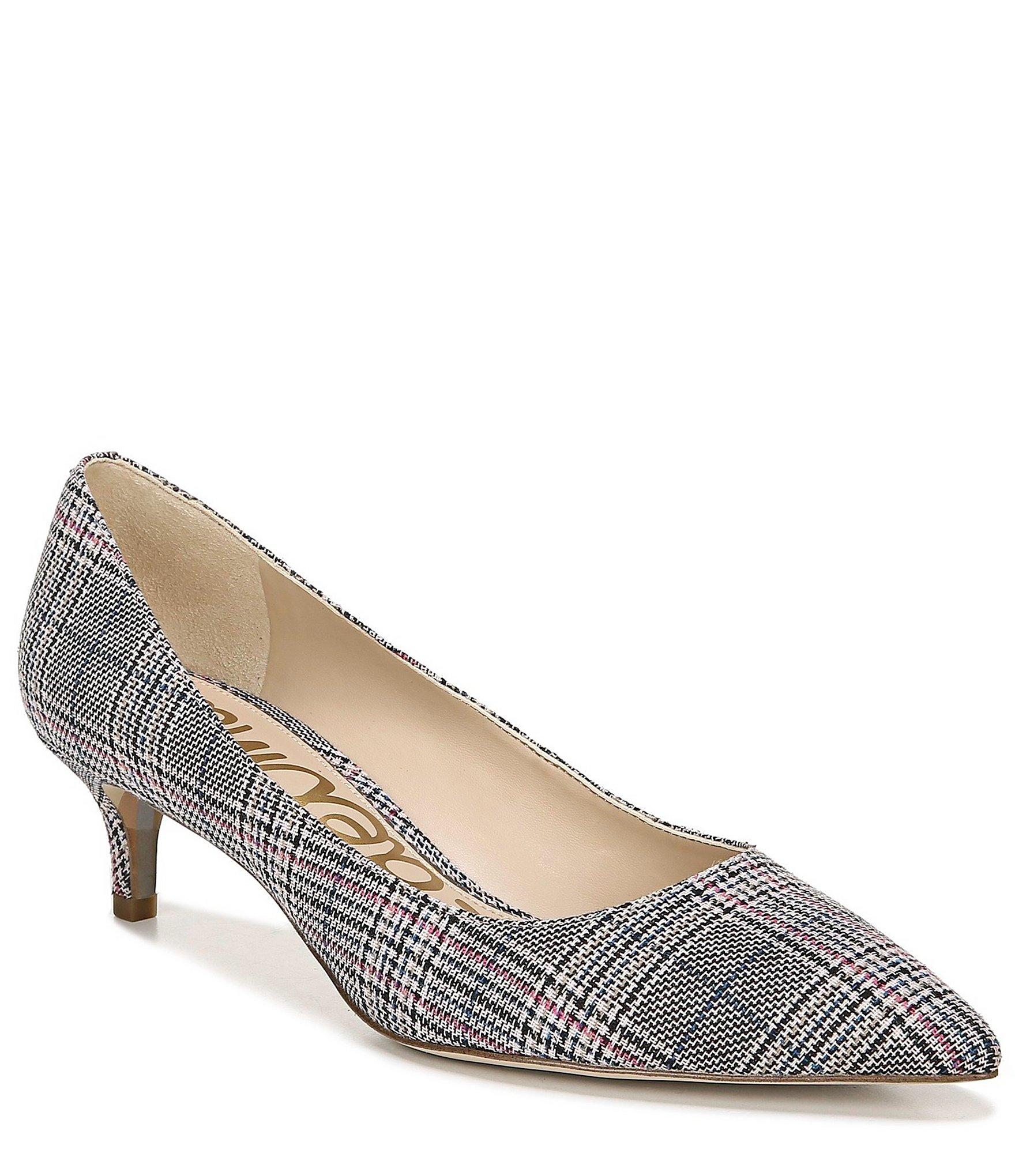 Sam Edelman Dori Plaid Kitten Heel Pumps - Lyst