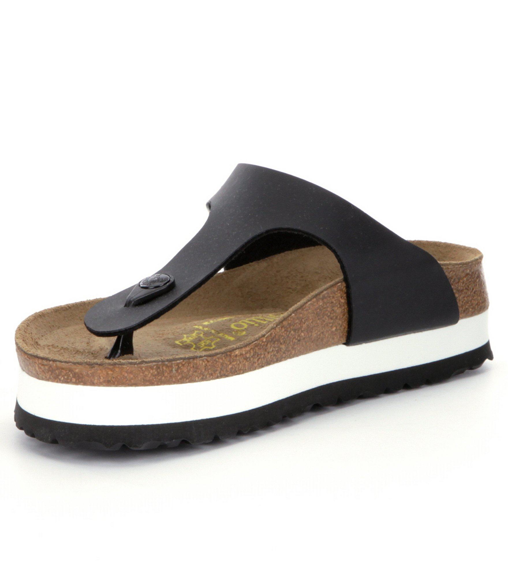 birkenstock gizeh platform black