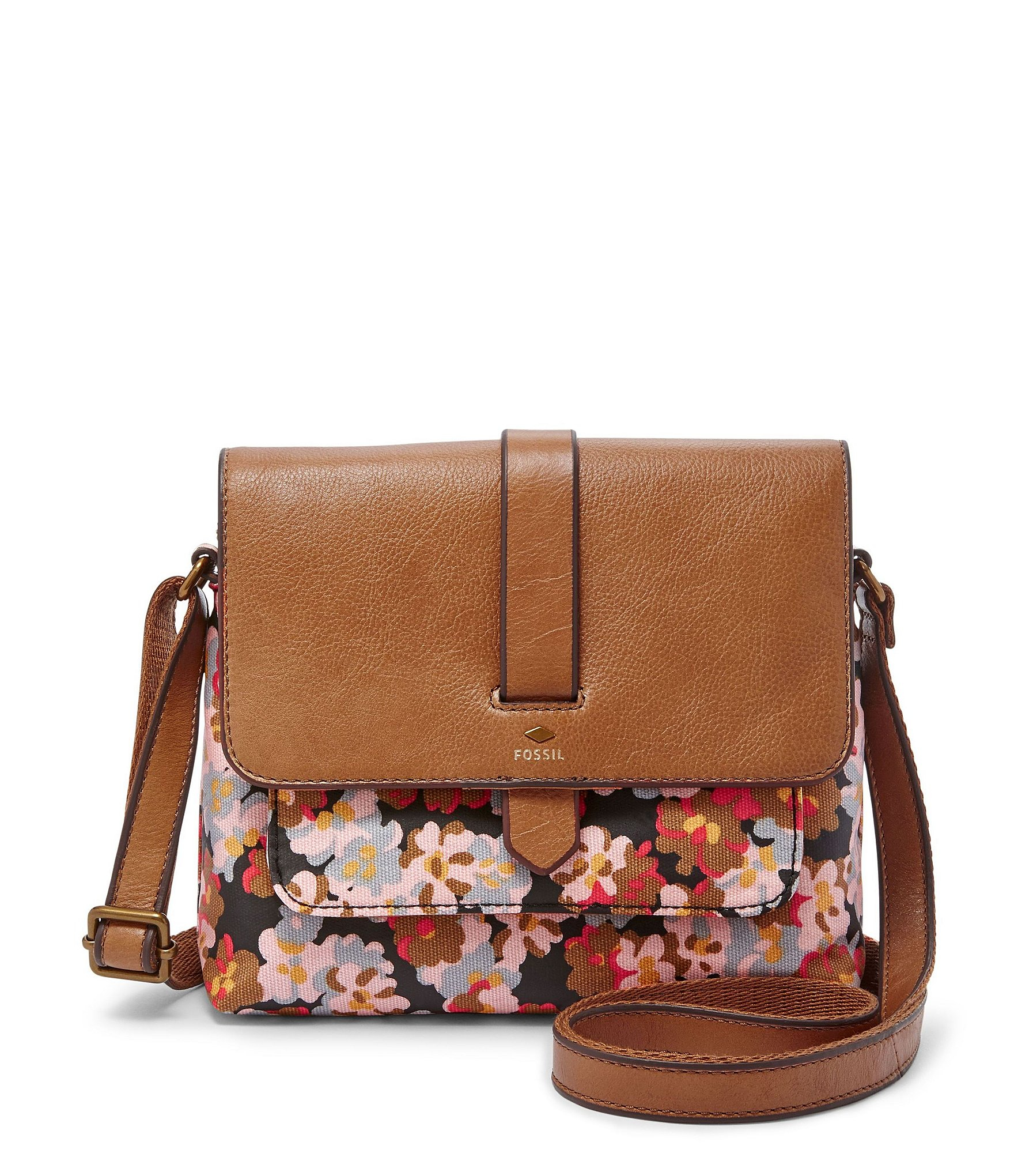 Lyst - Fossil Kinley Floral Small Cross-body Bag in Brown
