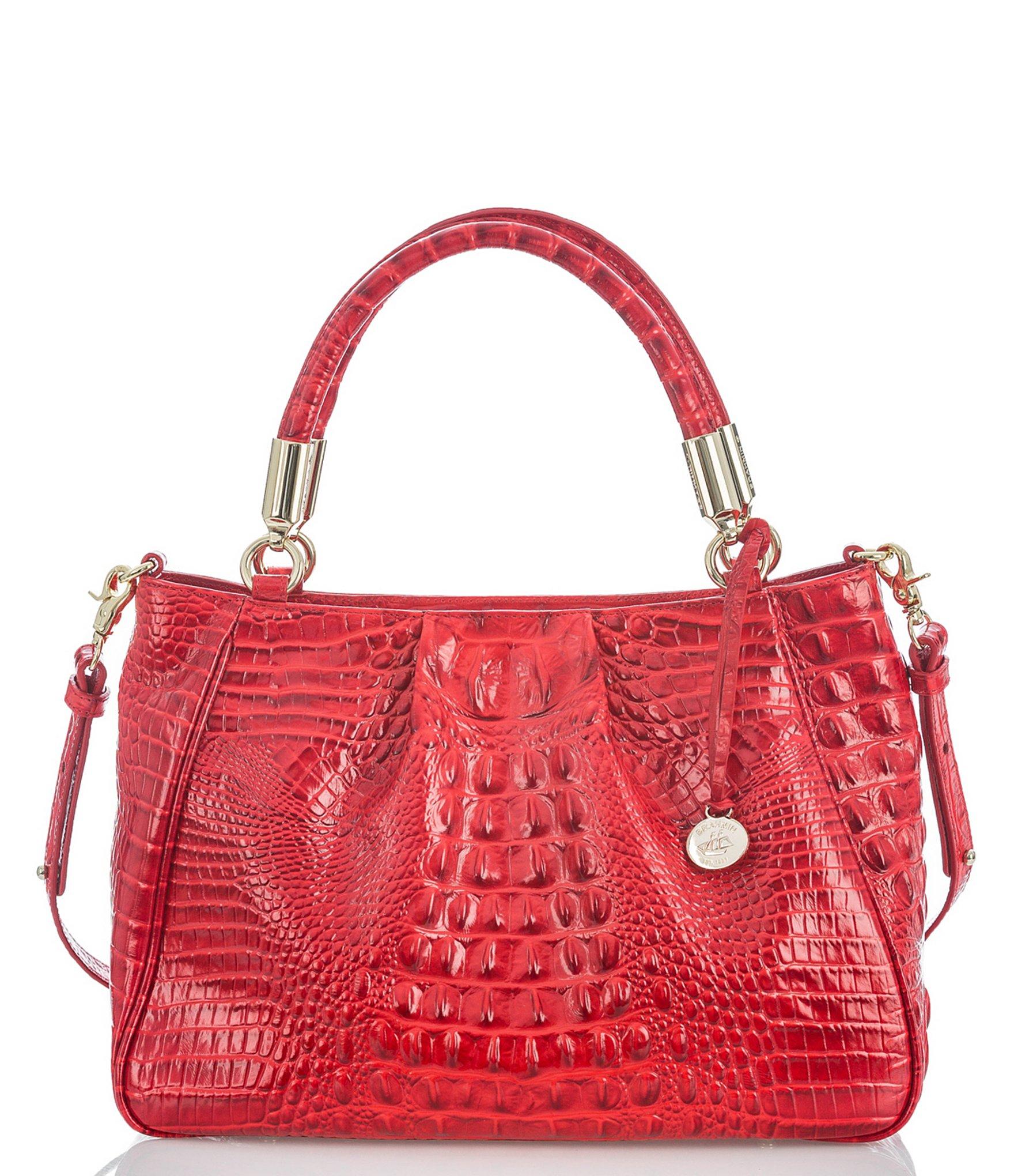 Lyst - Brahmin Melbourne Collection Ruby Croco-embossed Shoulder Bag in Red