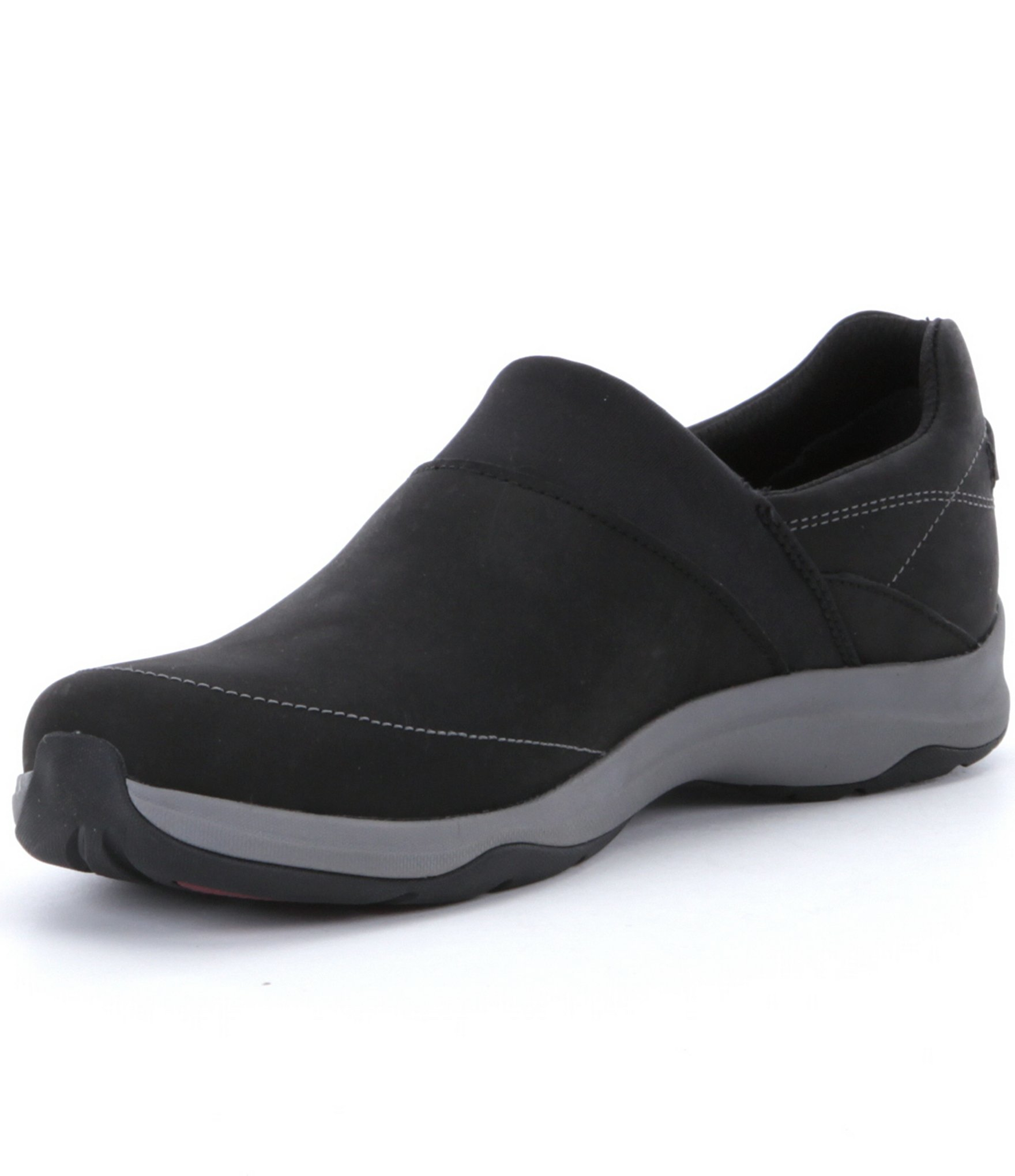 Ahnu Taraval Waterproof Nubuck Neoprene Lycra Slip On Clogs in Black ...