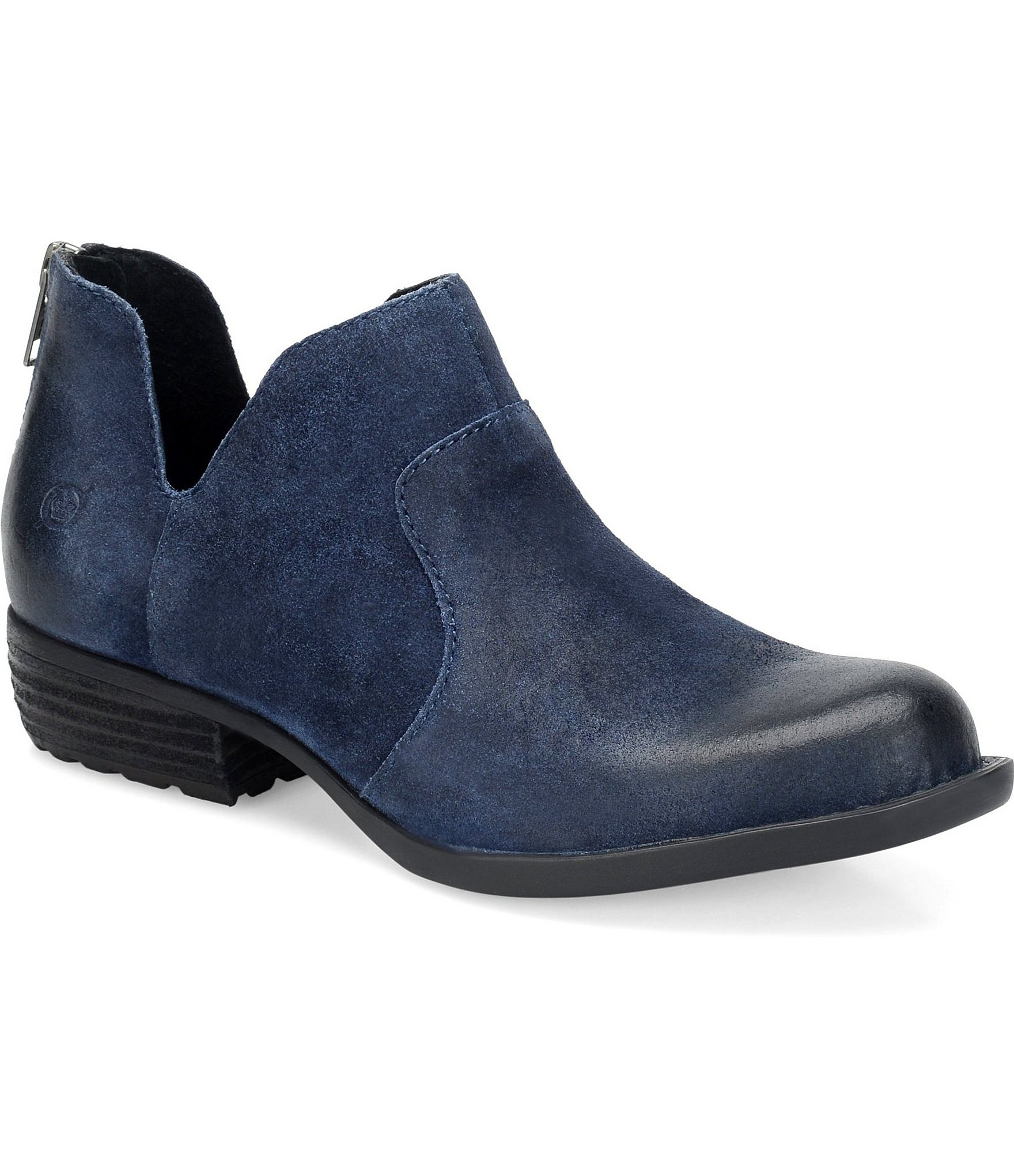 Lyst - Born Kerri Leather Ankle Boots in Blue