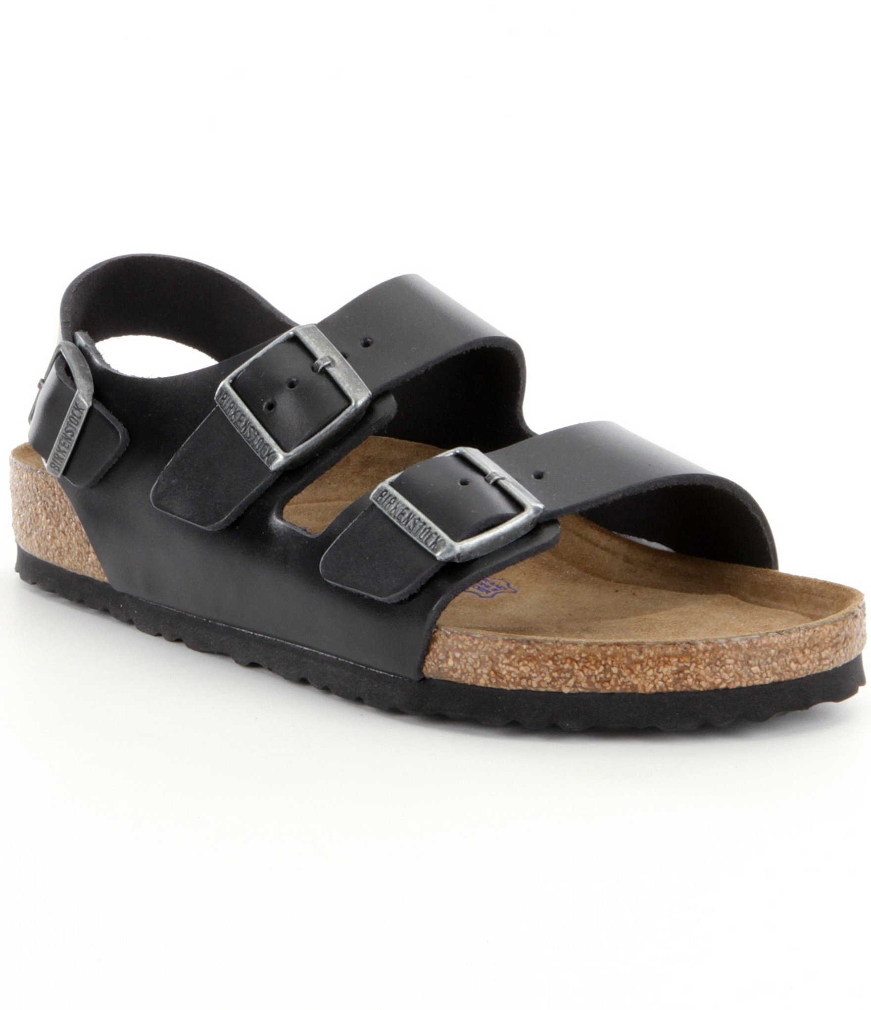 Lyst Birkenstock Milano Leather Double Strap Buckle Slingback Sandal