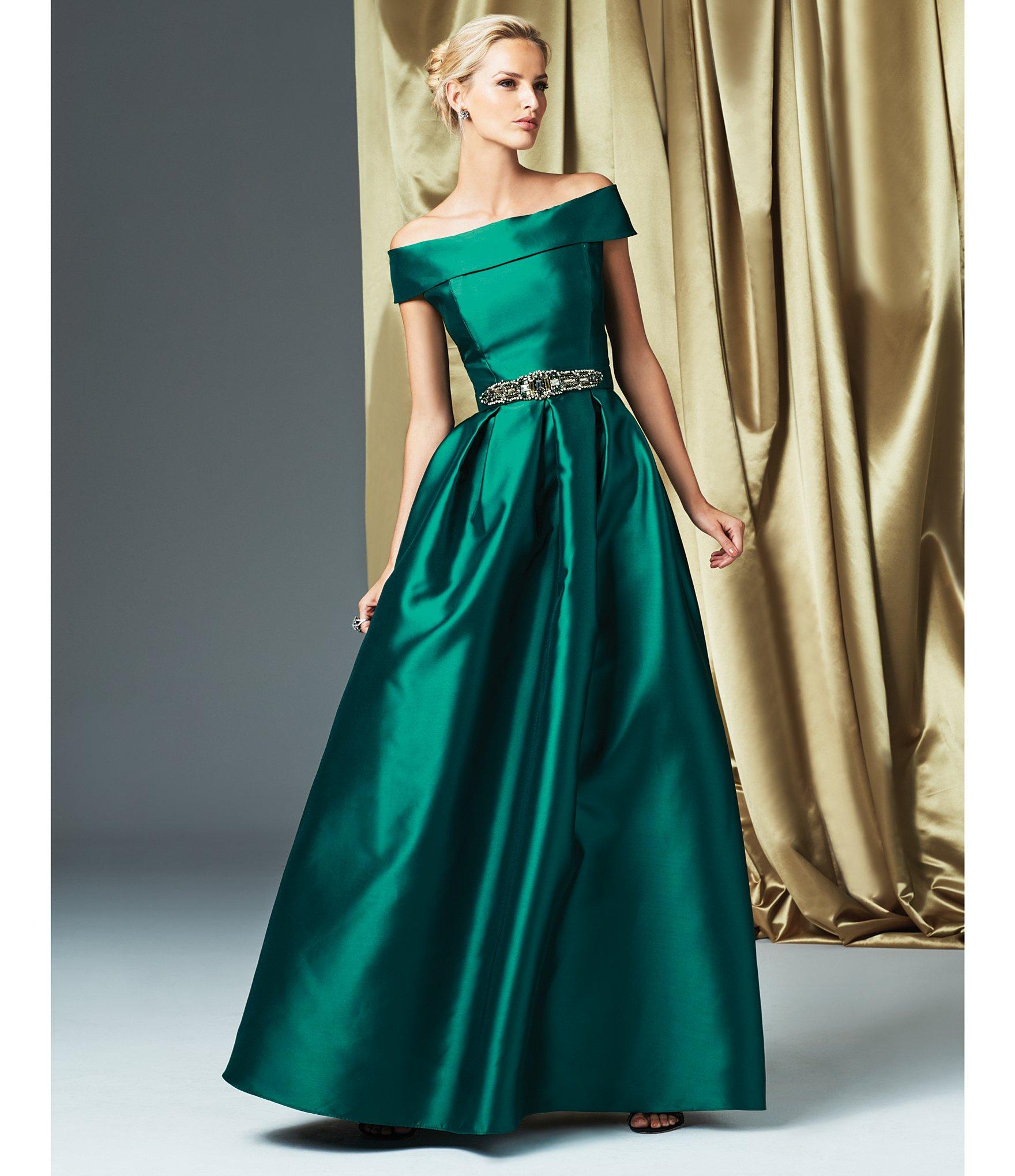 Emerald Green Taffeta Dress Clearance ...