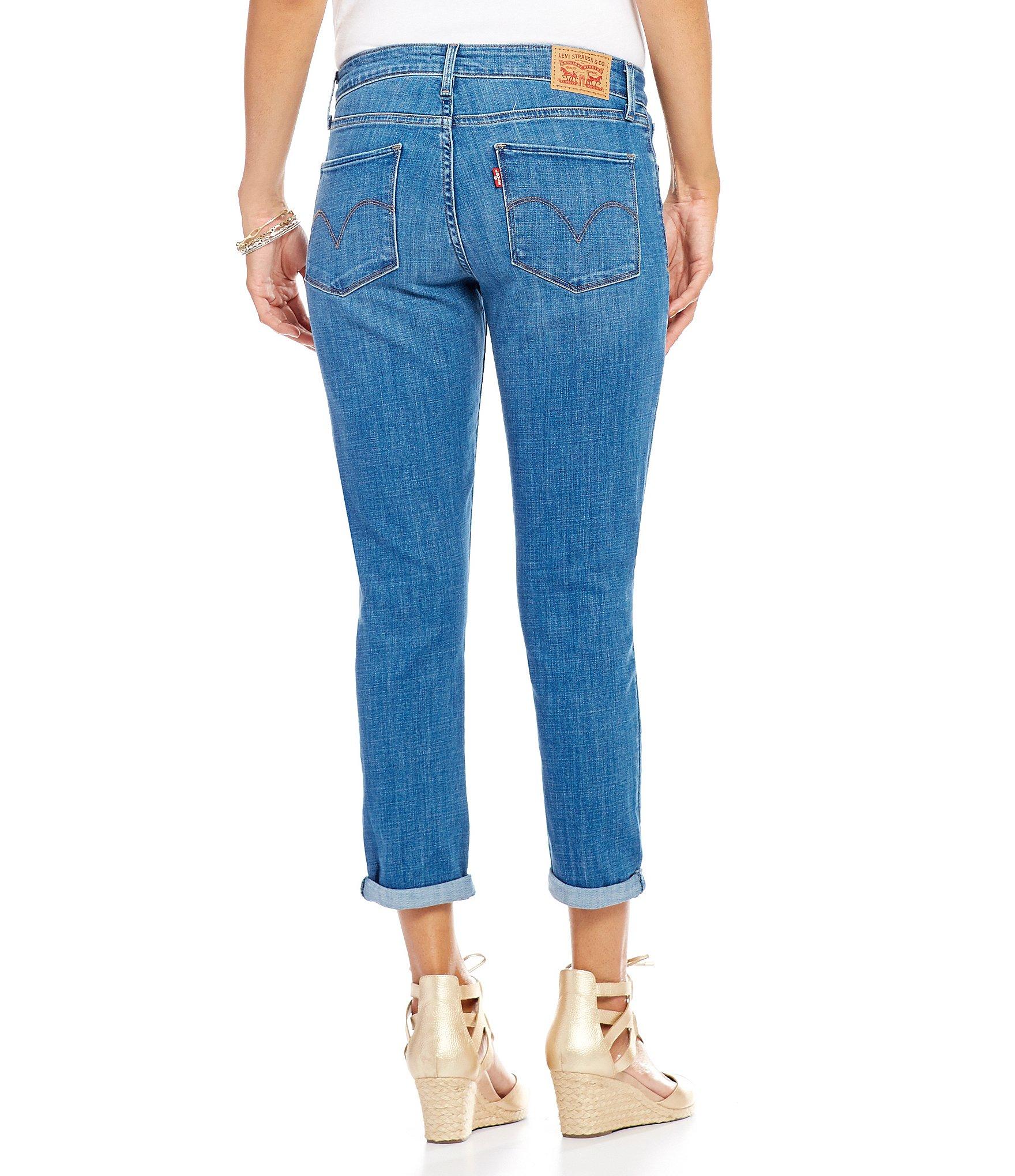 levi's mid rise skinny crop