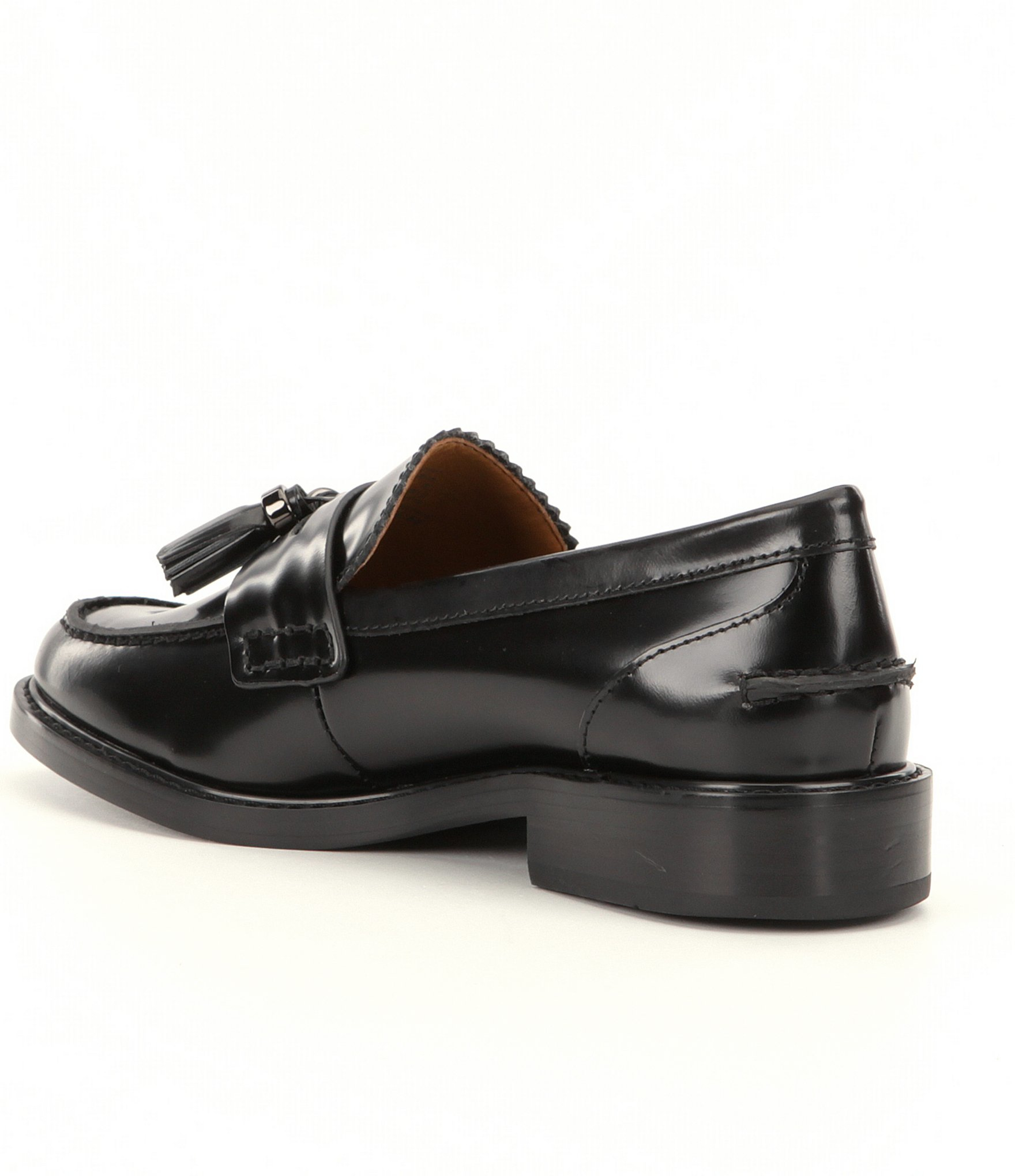 black coach loafers mens