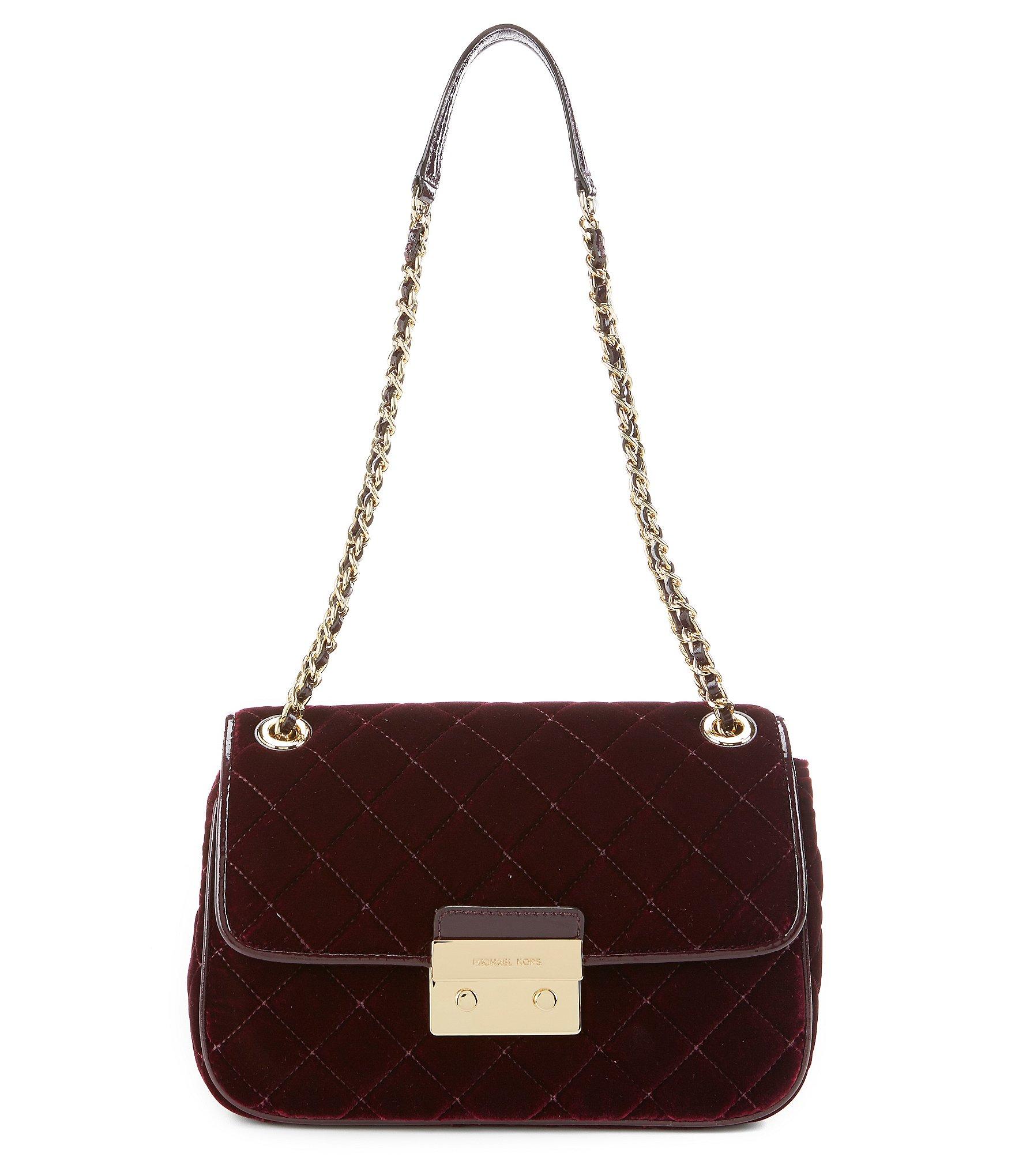 for products hair bag Sloan michael Velvet  Brown Lyst in kors Quilted Shoulder Bag Michael