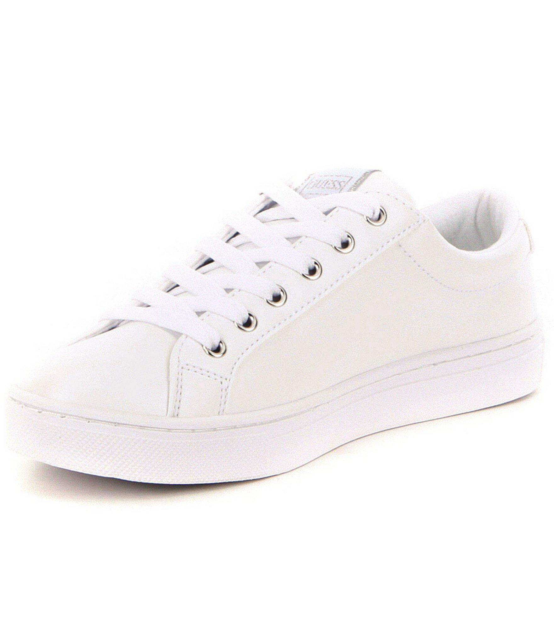 Lyst - Guess Jaida Lace-up Leather-upper Sneakers in White for Men