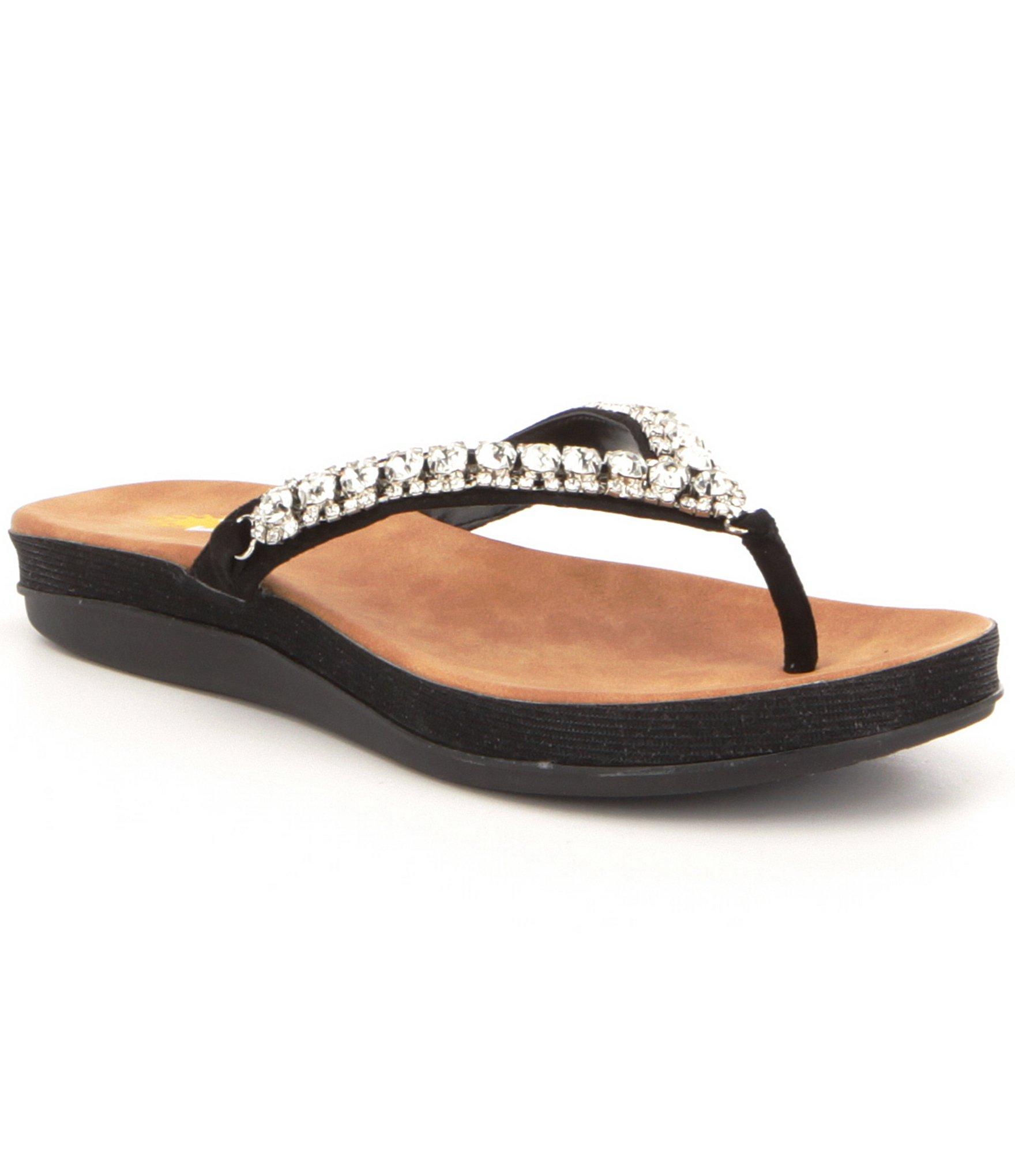 Women's Vionic, Tide Rhinestones Thong Sandals | Peltz Shoes