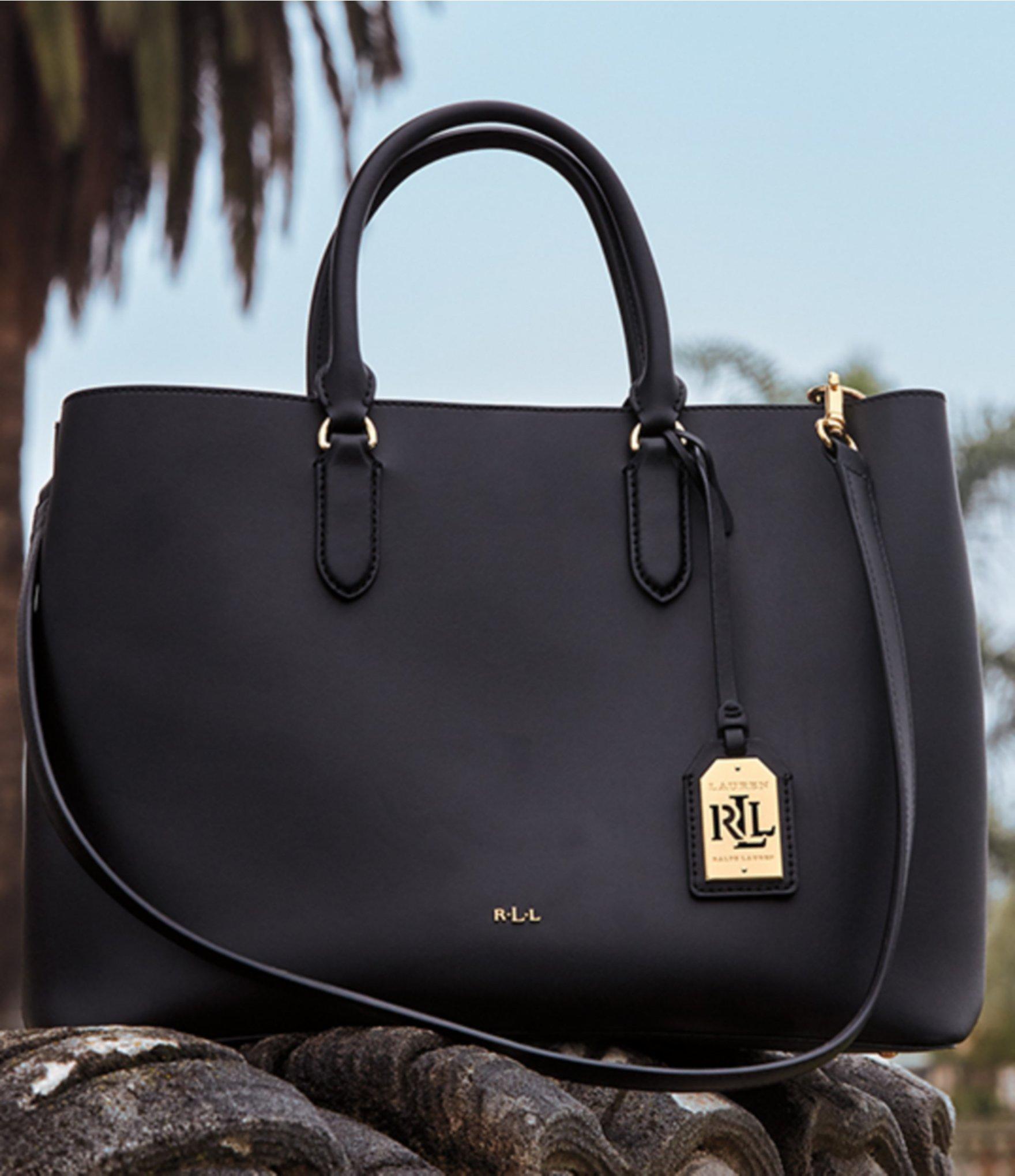 Lauren by ralph lauren Dryden Collection Marcy Tote in Black Lyst