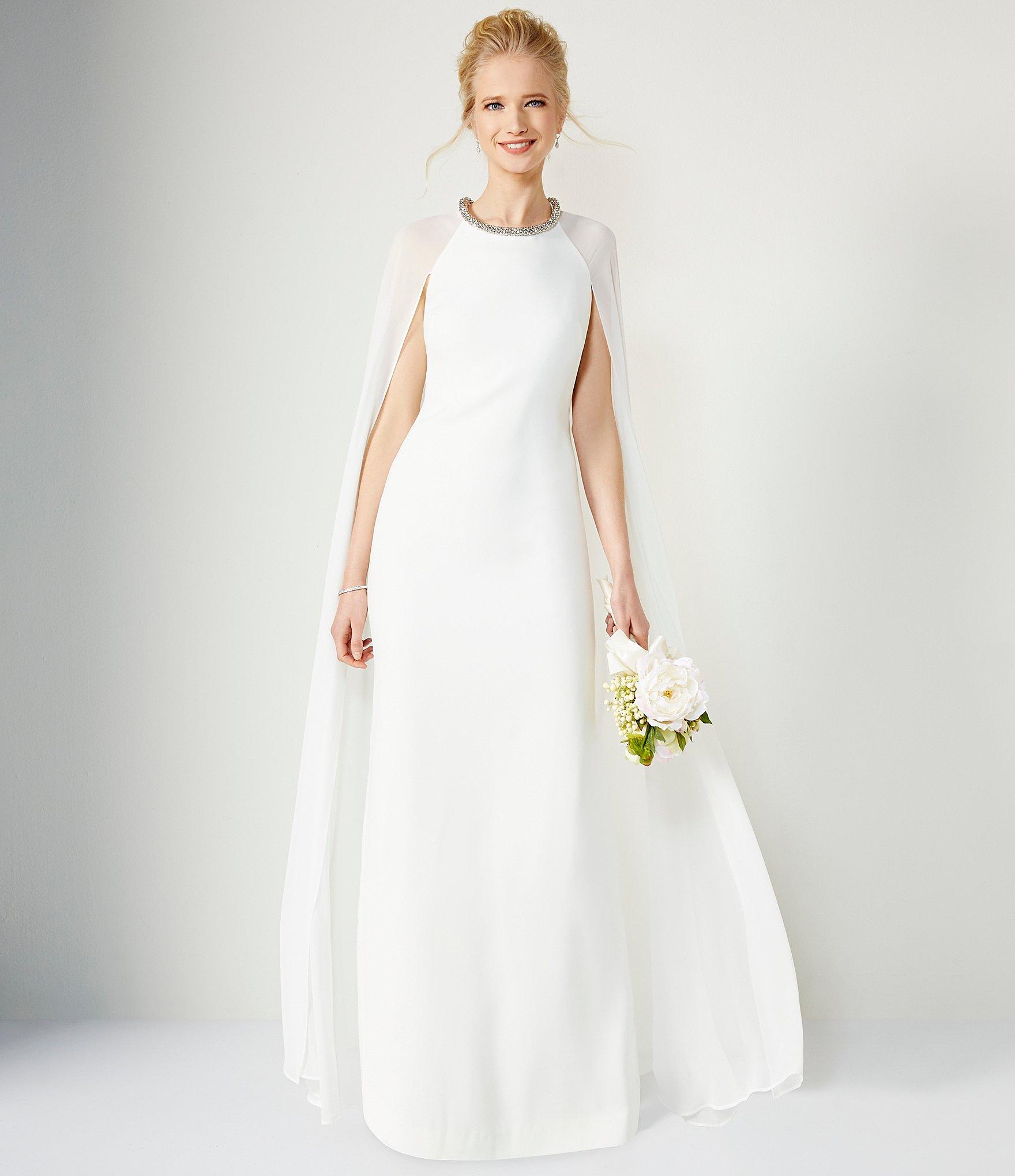 calvin klein long white dress