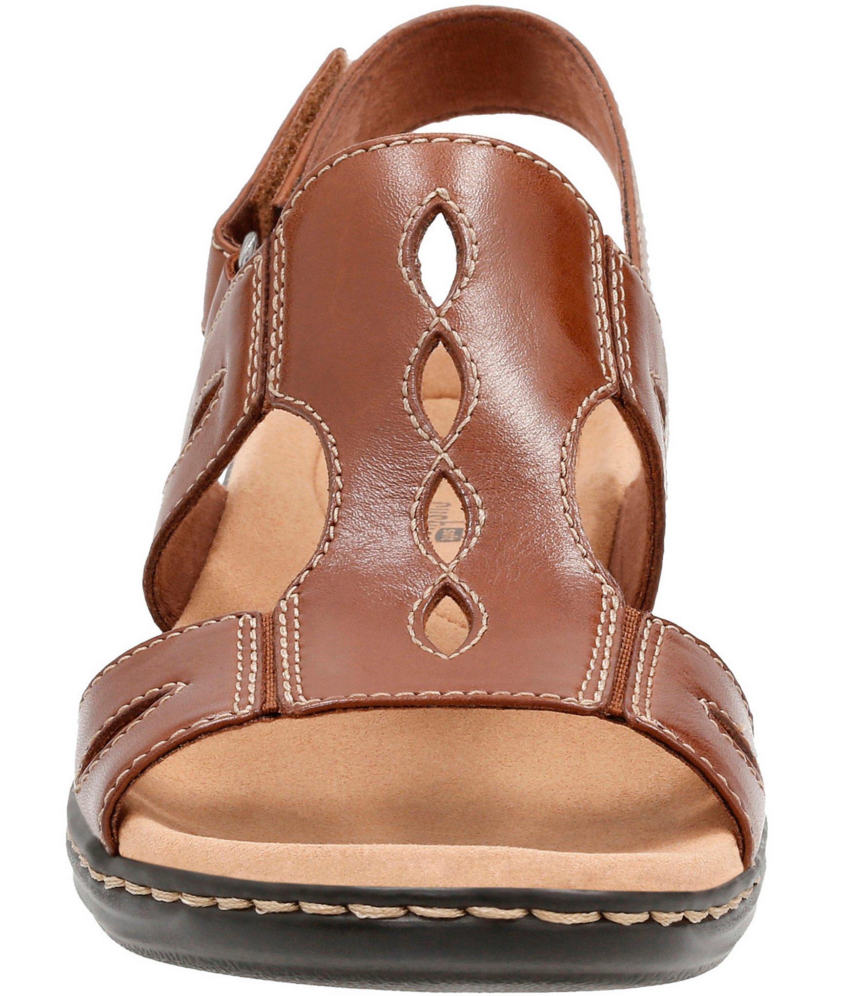 Clarks Leather Leisa Lakelyn Sandals In Tan Brown Lyst 4679