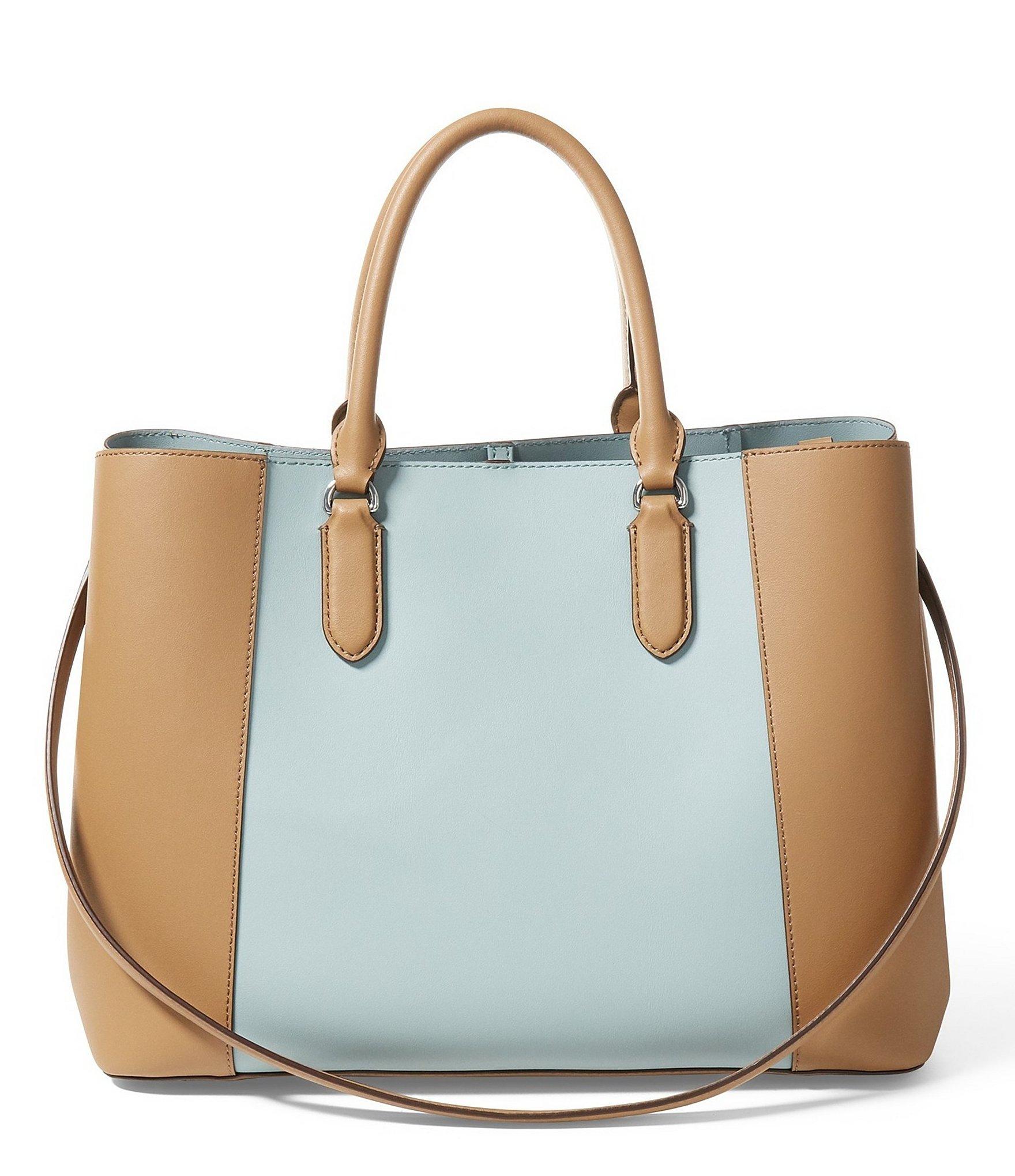 Lauren by ralph lauren Dryden Collection Marcy Colorblocked Tote in ...