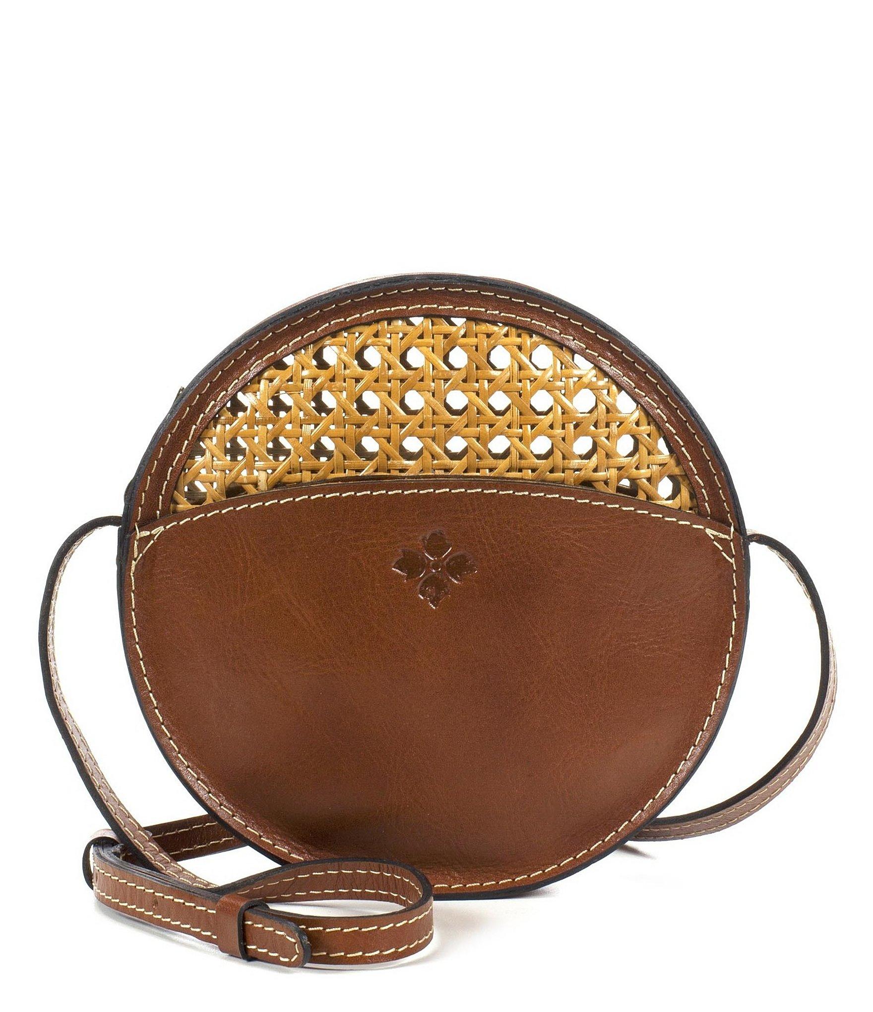 Lyst - Patricia nash Vintage Wicker Collection Scafati Round Cross-body Bag in Natural