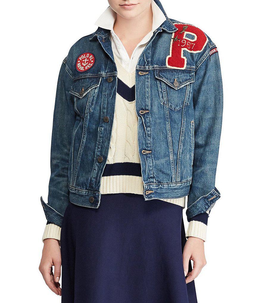 polo shirt with jean jacket