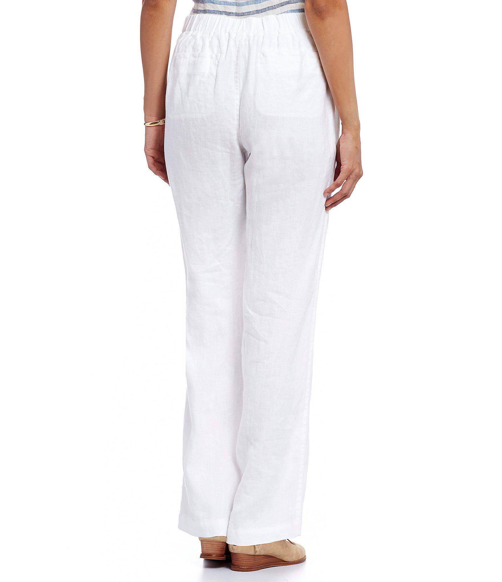 Lyst - Vince Camuto Two By 4-pocket Wide Leg Linen Pants in White