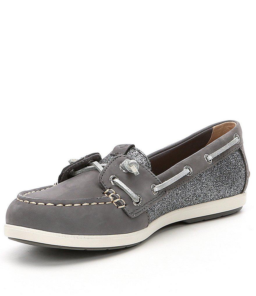 sperry coil ivy sparkle boat shoe