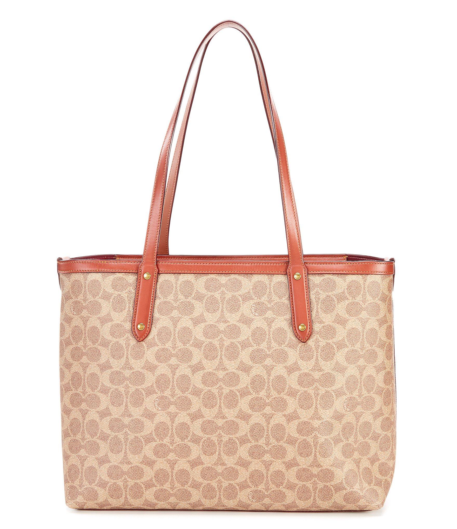 coach signature central tote