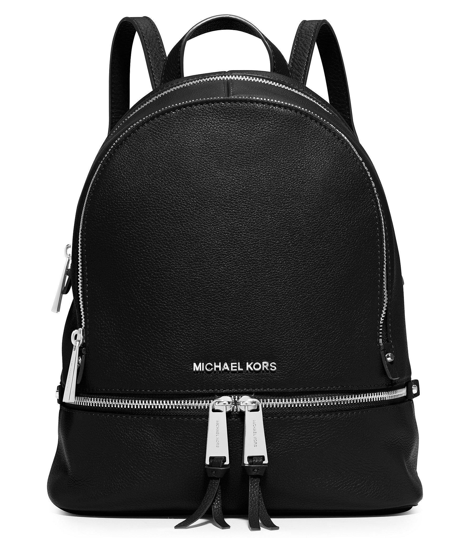 MICHAEL Michael Kors Rhea Medium Zip Backpack in Black - Lyst