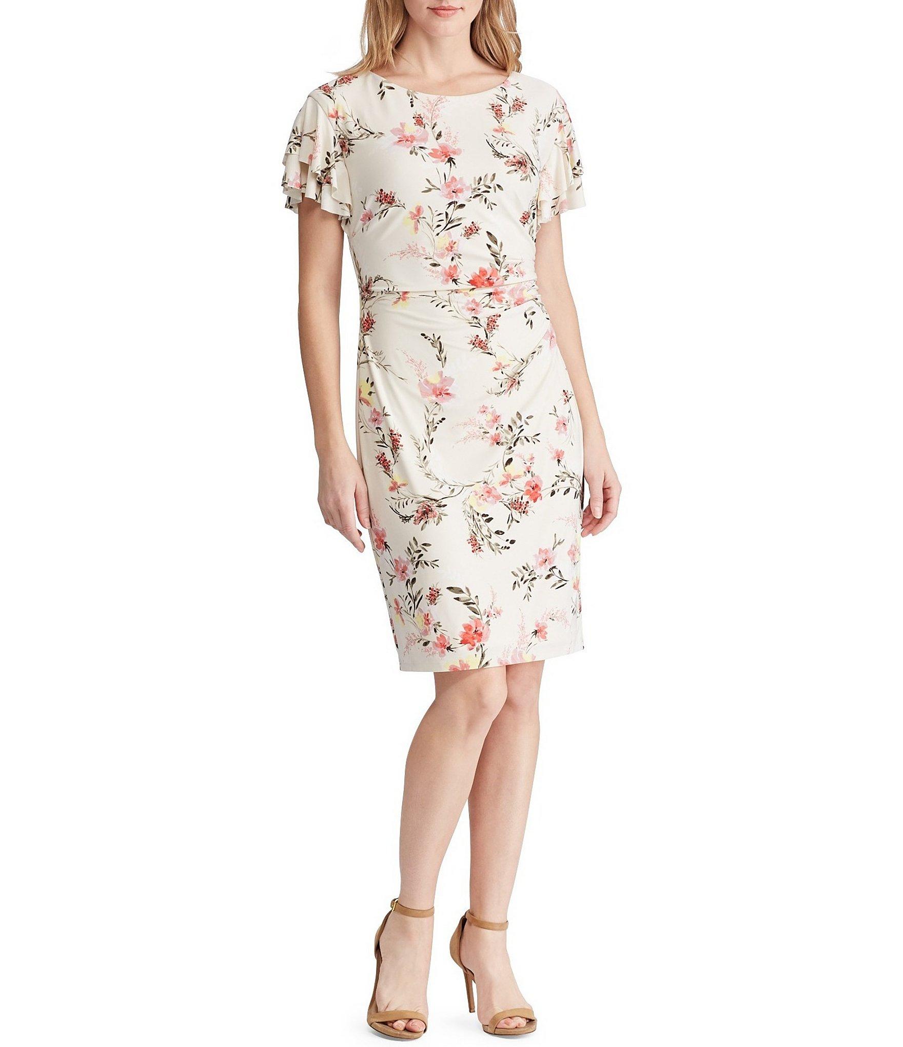 lauren ralph lauren floral jersey dress