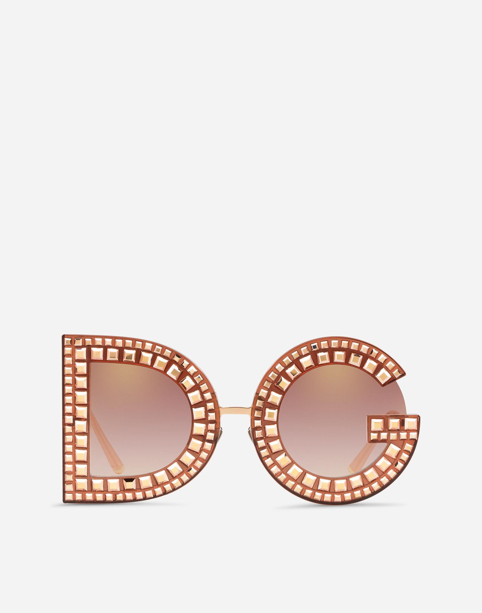 Lyst - Dolce & Gabbana Dg Glitter Sunglasses in Pink