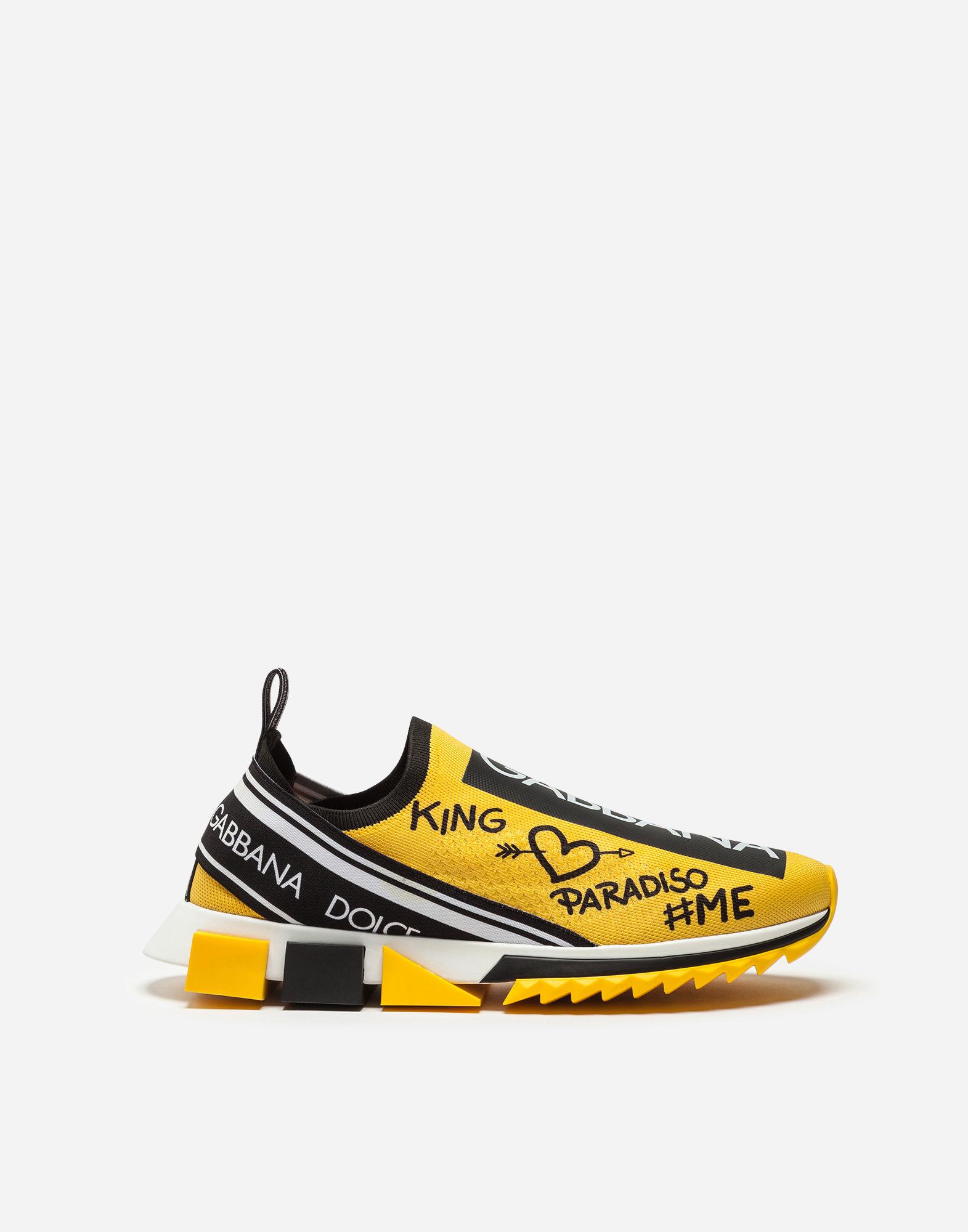 Dolce & Gabbana Sneakers In Sorrento Graffiti Print in Yellow for Men ...