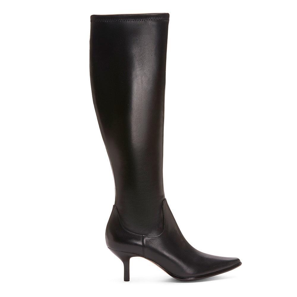Donald j pliner Calf Leather Boot in Black | Lyst