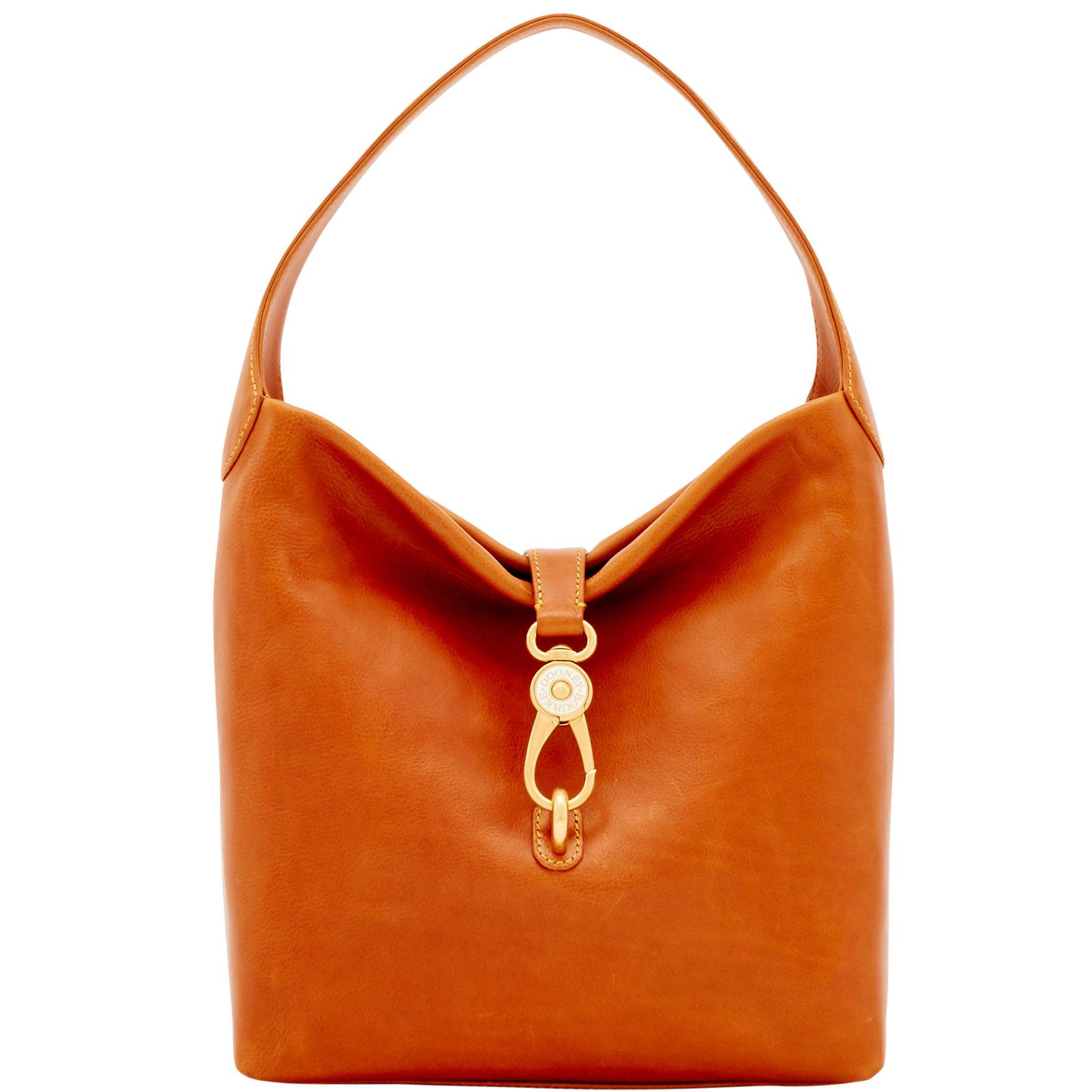 dooney and bourke florentine logo lock shoulder bag