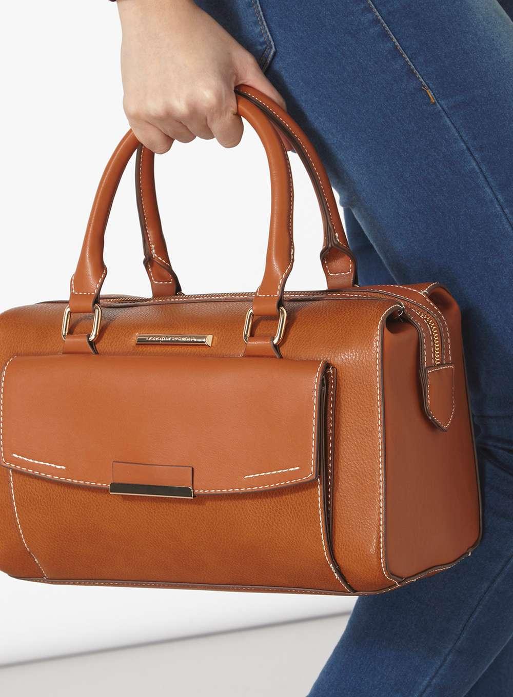 Lyst Dorothy Perkins Tan Sport Strap Bowler Bag In Brown Gallery Previously Sold At Dorothy Perkins