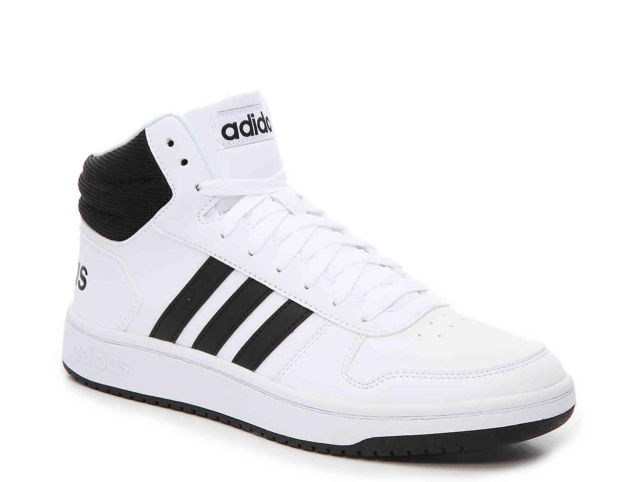 Lyst - adidas Hoops 2.0 Mid-top Sneaker in White for Men