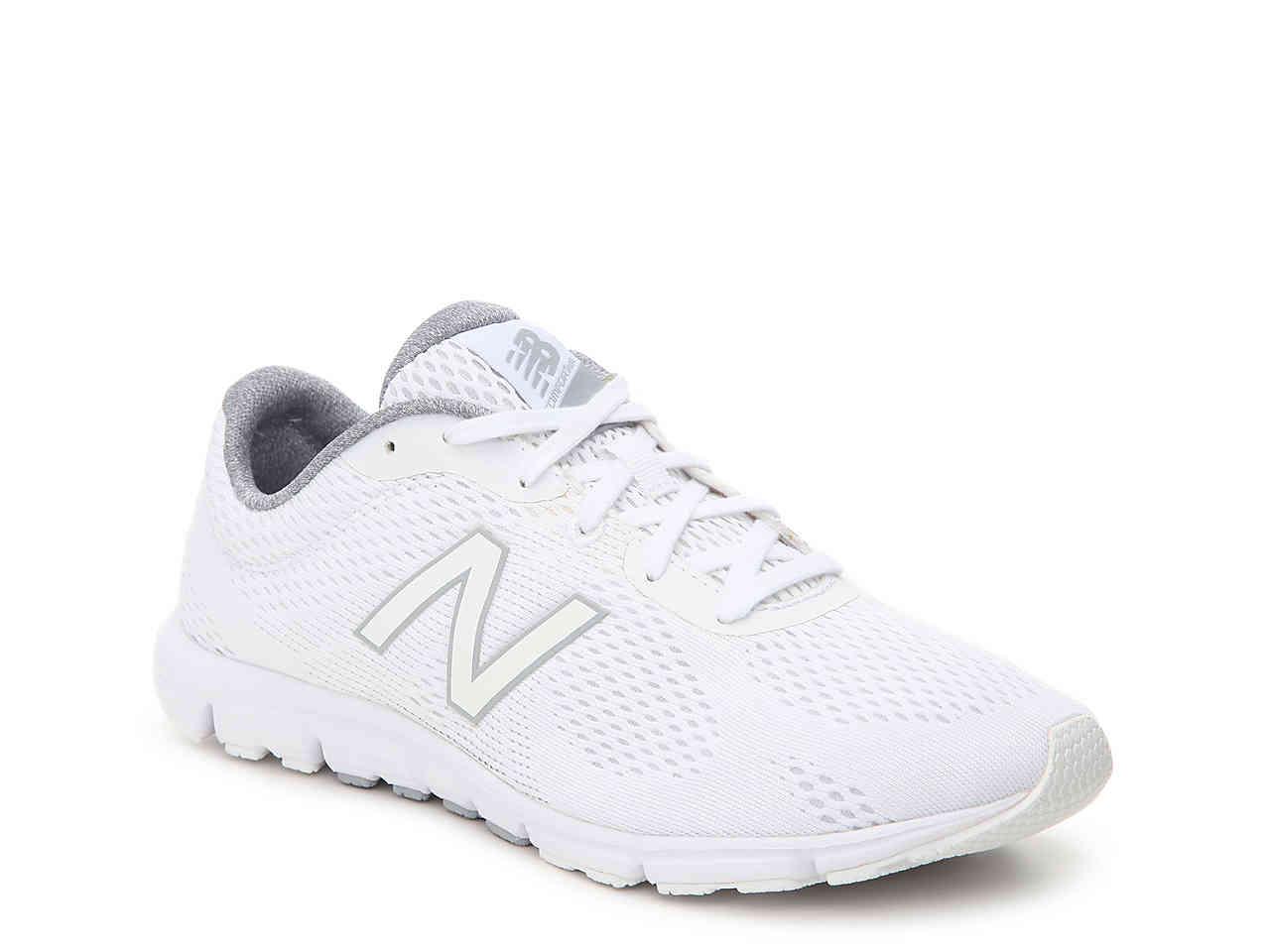 all white new balance trainers