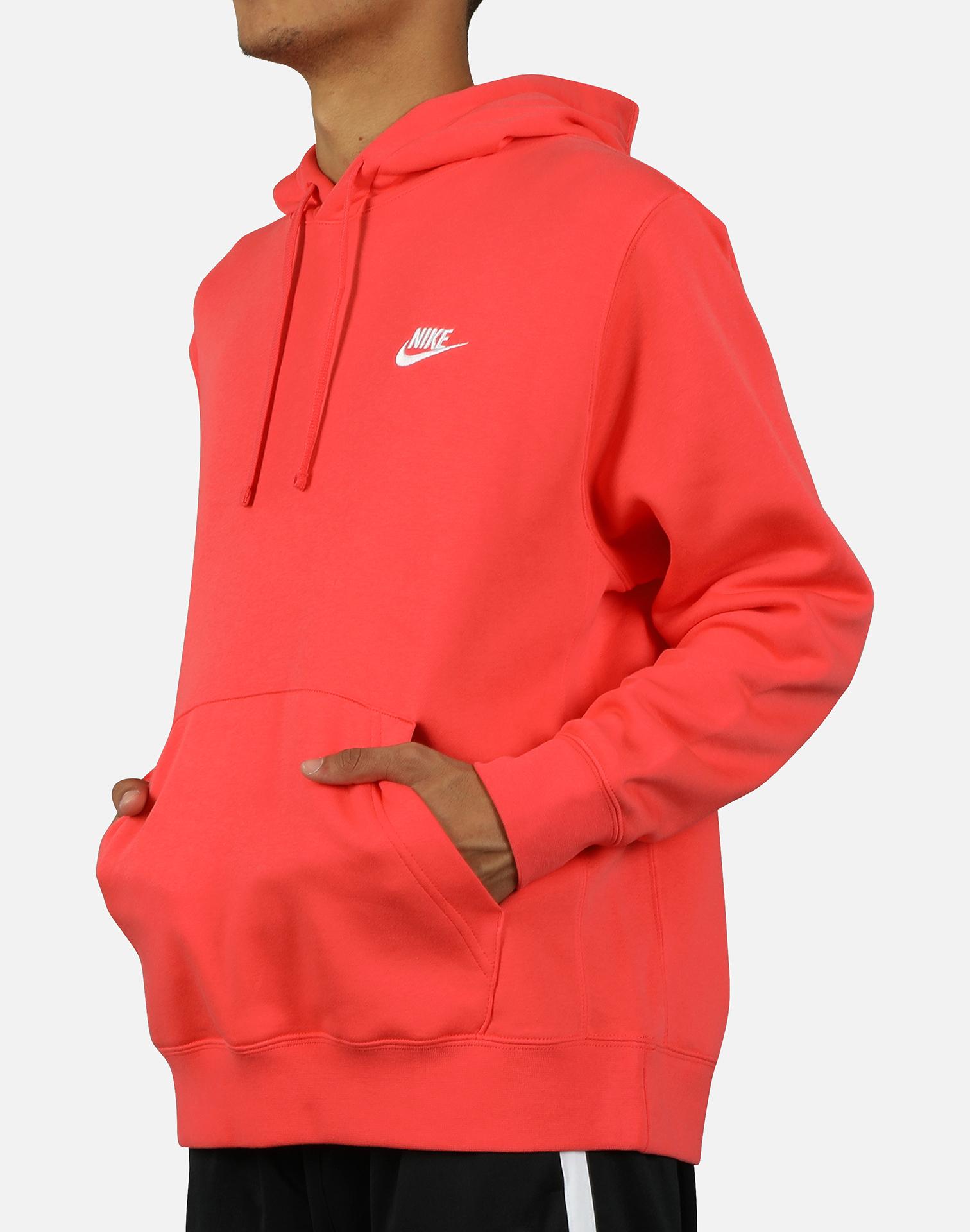 Nike Fleece M Nsw Club Hoodie Po Bb Ember in Pink for Men Lyst Hooded sweatshirt Nike M NSW CLUB HOODIE PO JSY