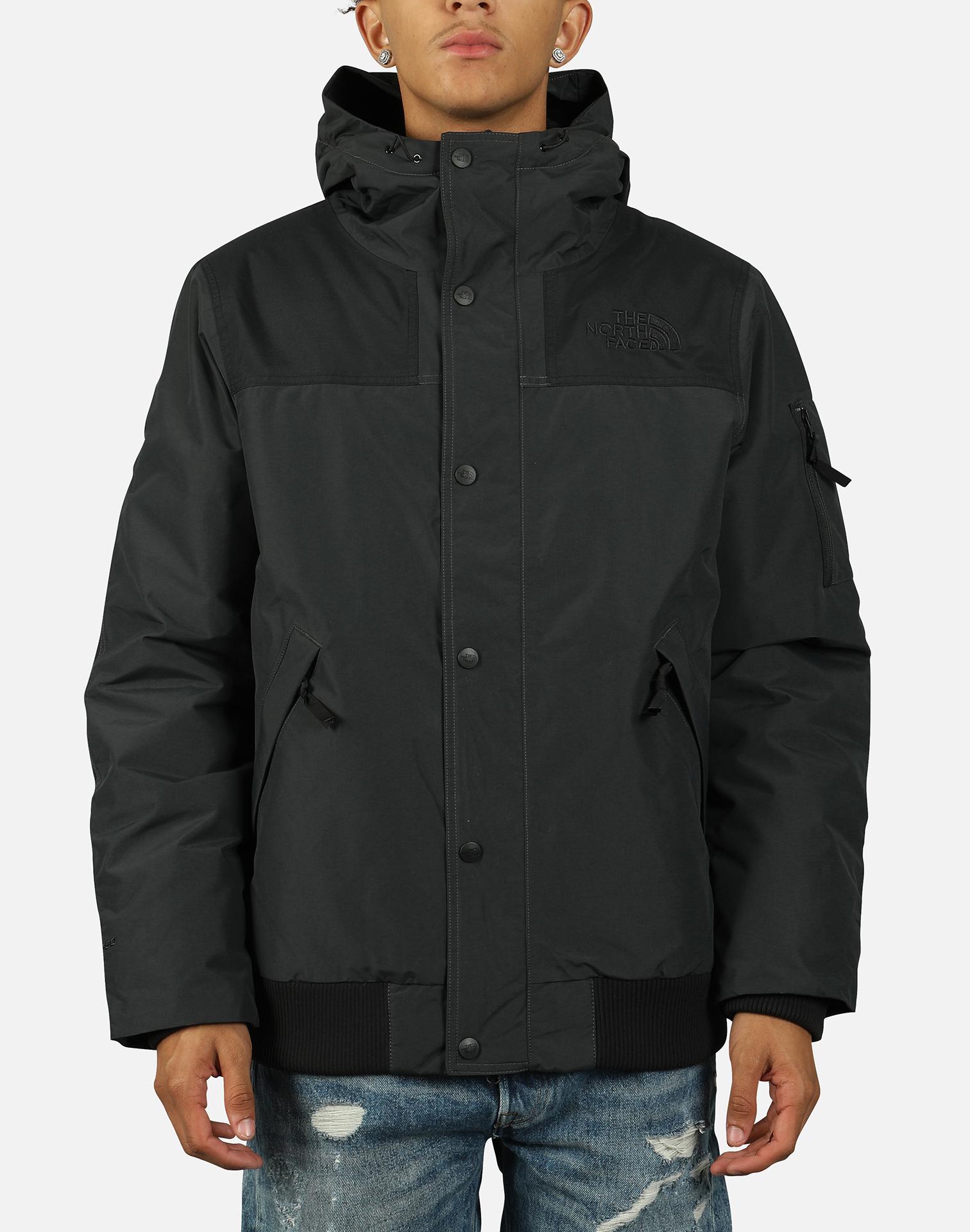 north face mens black coat