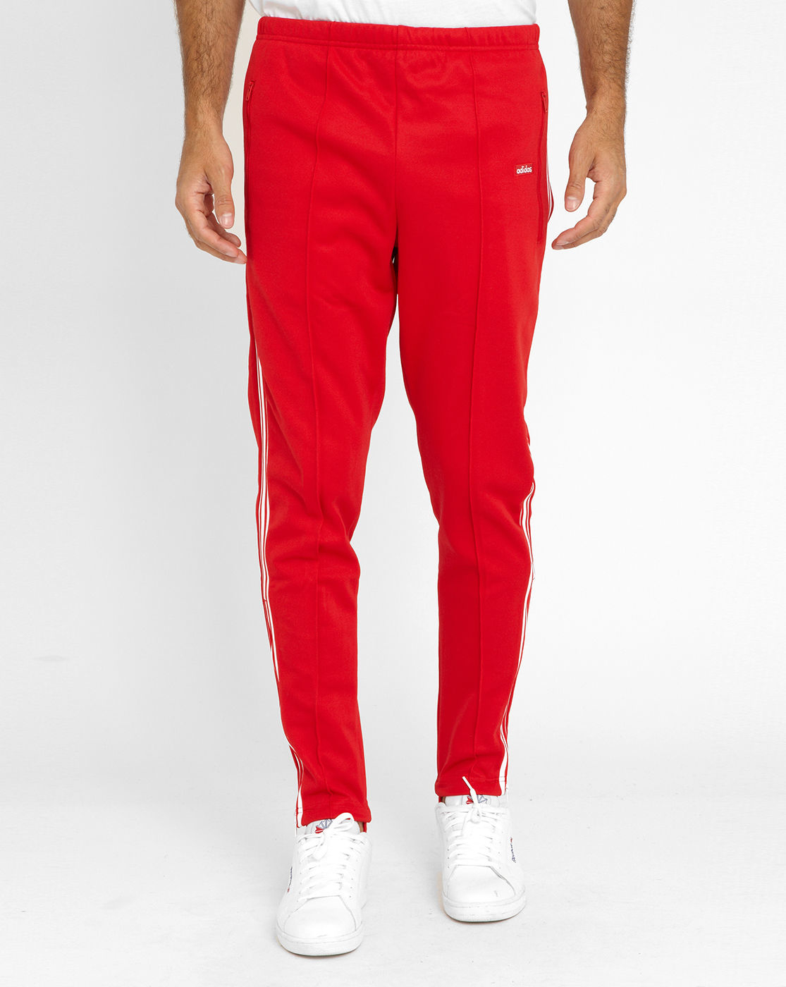 Adidas originals Red Beckenbauer Og Nylon Joggers in Red for Men | Lyst