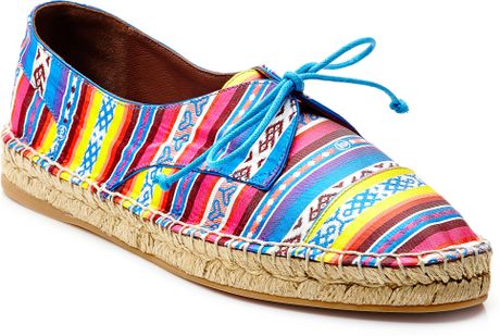 Tabitha Simmons Dolly Laceup Espadrille with Rope Detail in Multicolor ...