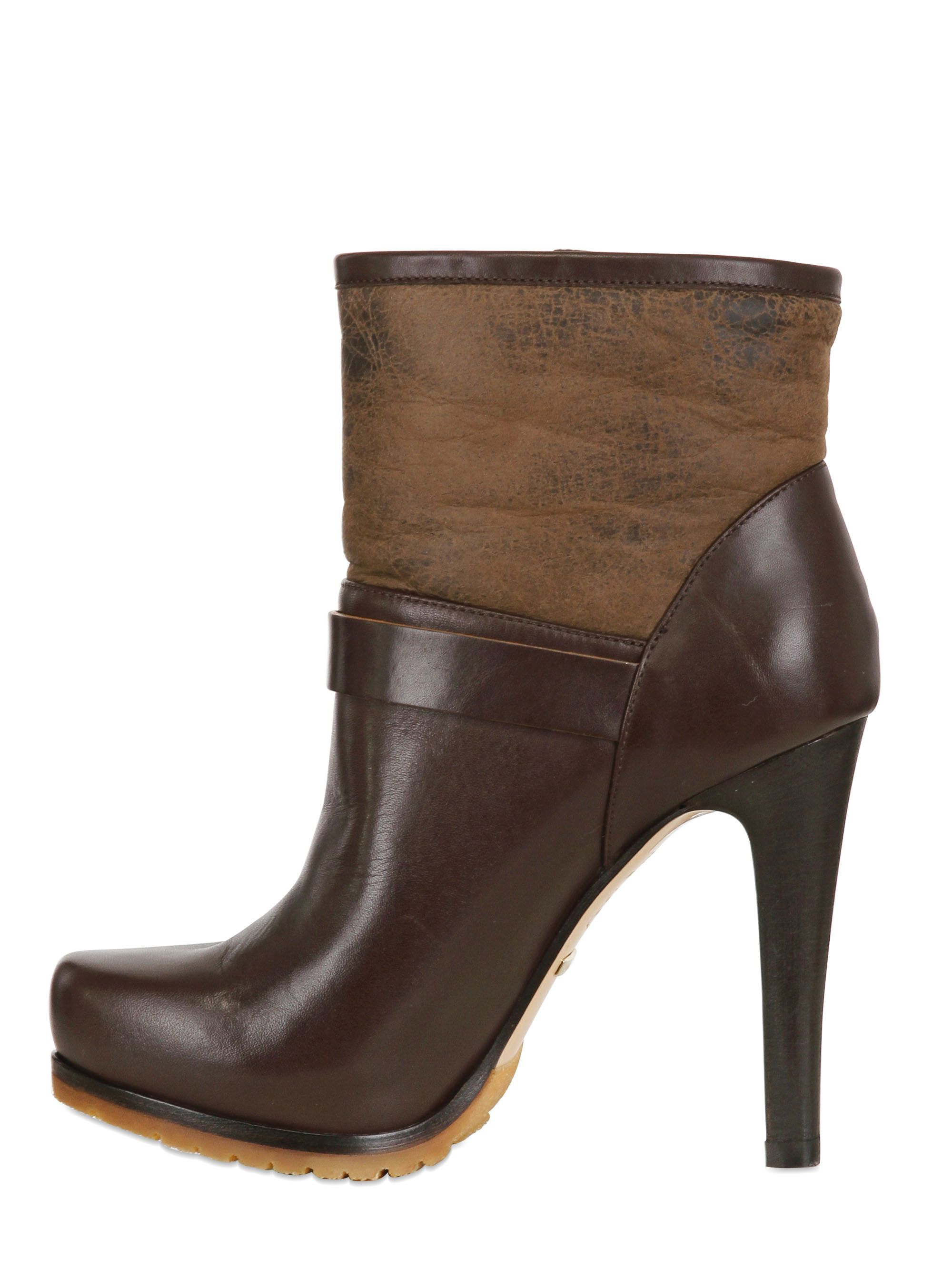 grey shearling boots