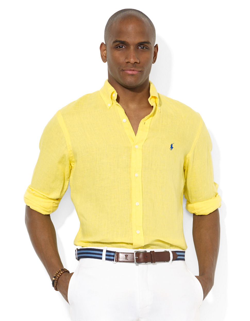 Yellow Linen Shirts for Men