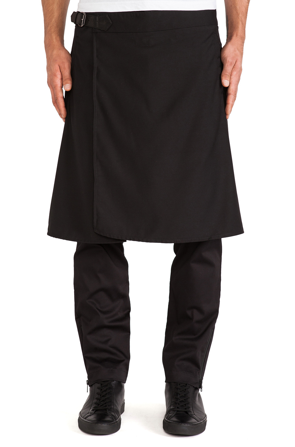 Lyst - Skingraft Skirt Pants in Black for Men