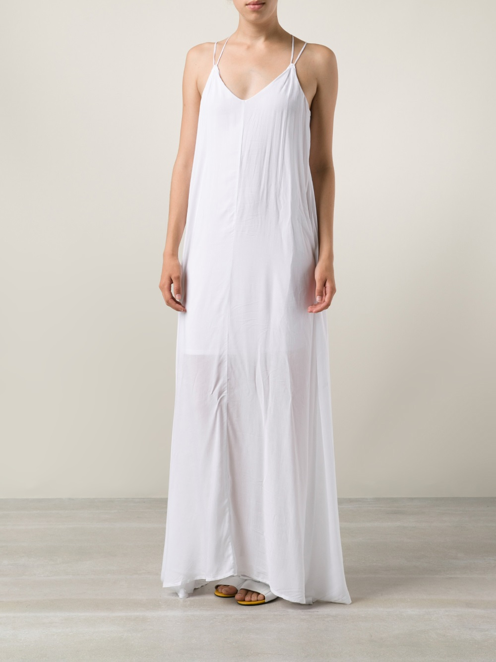 Lyst - Bella Luxx Trapeze Maxi Dress in White