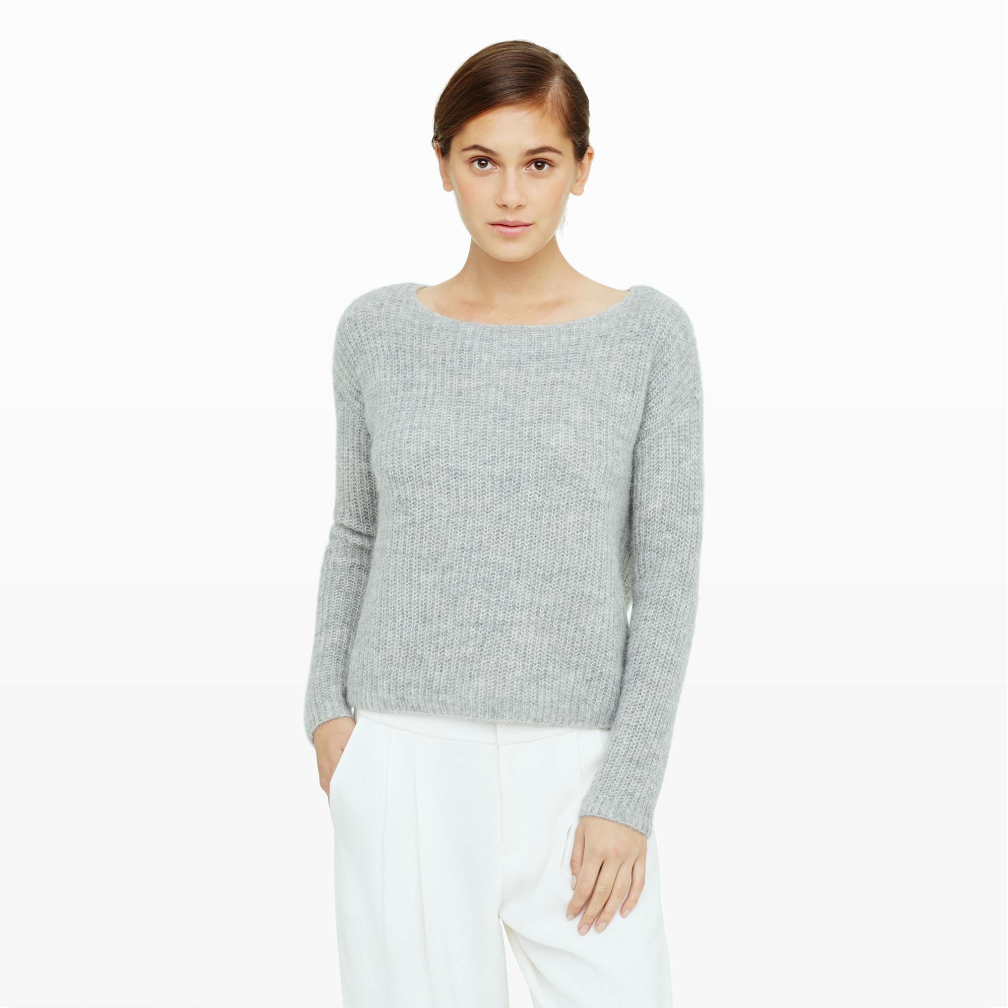 Lyst - Club Monaco Sabreen Alpaca Sweater in Gray