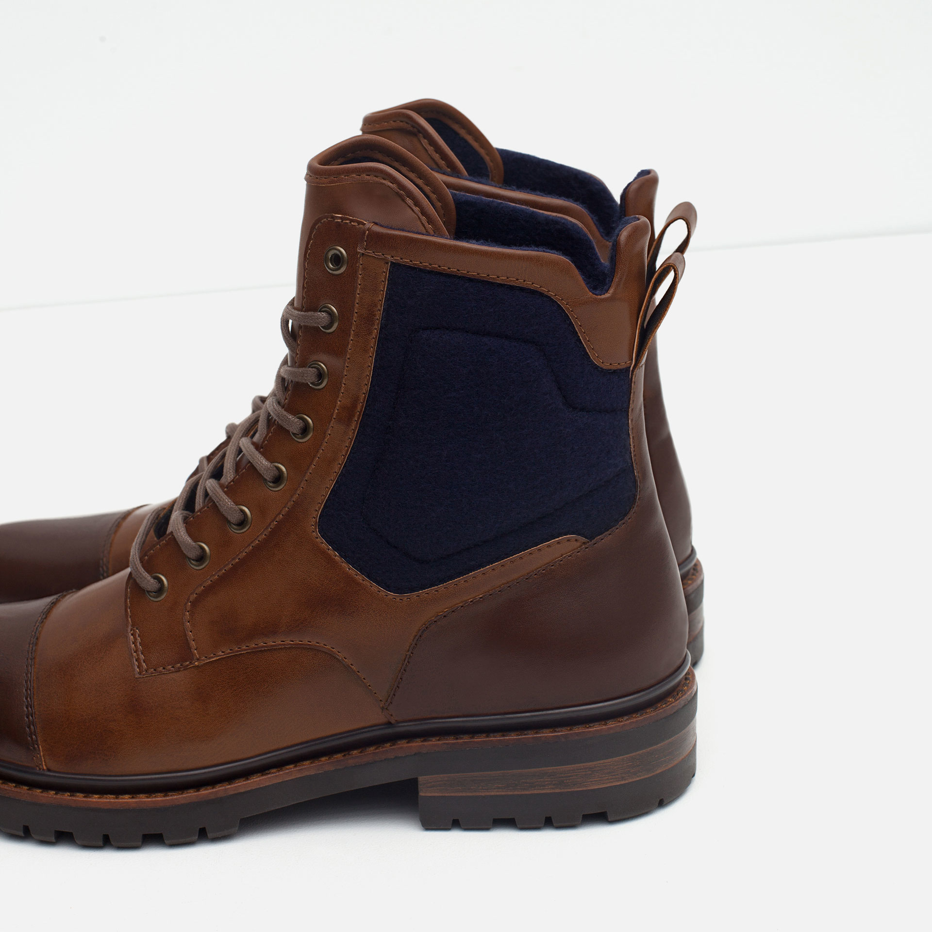 brown suede boots zara