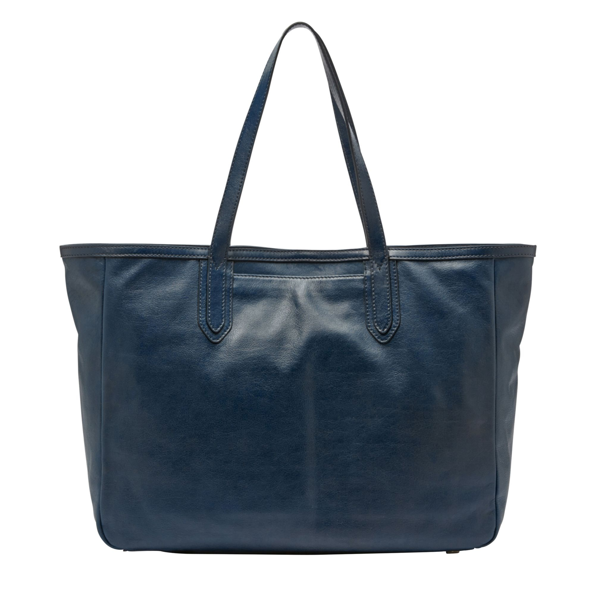 Fossil Sydney Leather Tote in Blue (HERITAGE BLUE) | Lyst