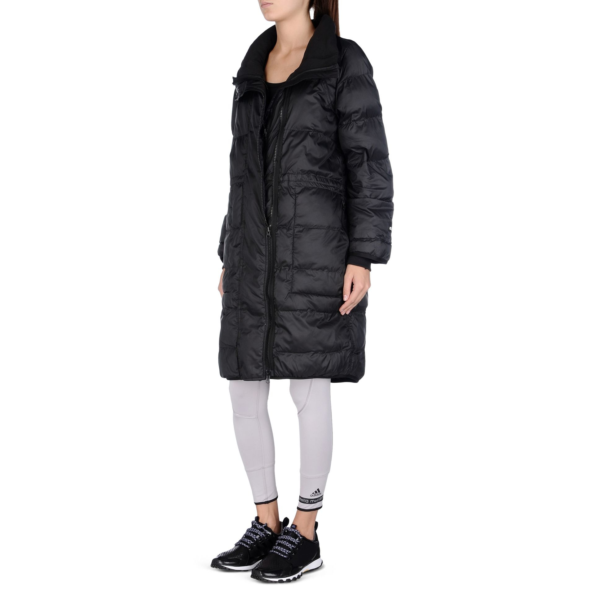 Lyst - Adidas By Stella Mccartney Essentials Long Padded Jacket in Black