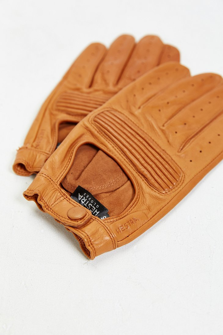 Lyst Hestra Leather Driving Glove in Brown for Men