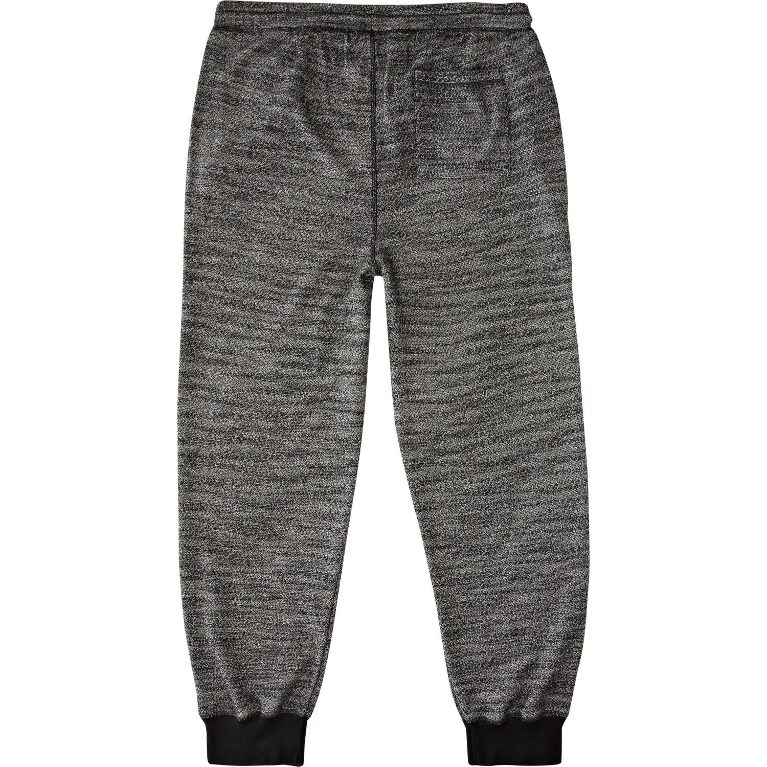 River Island Black Marl Textured Joggers in Gray for Men (black) | Lyst