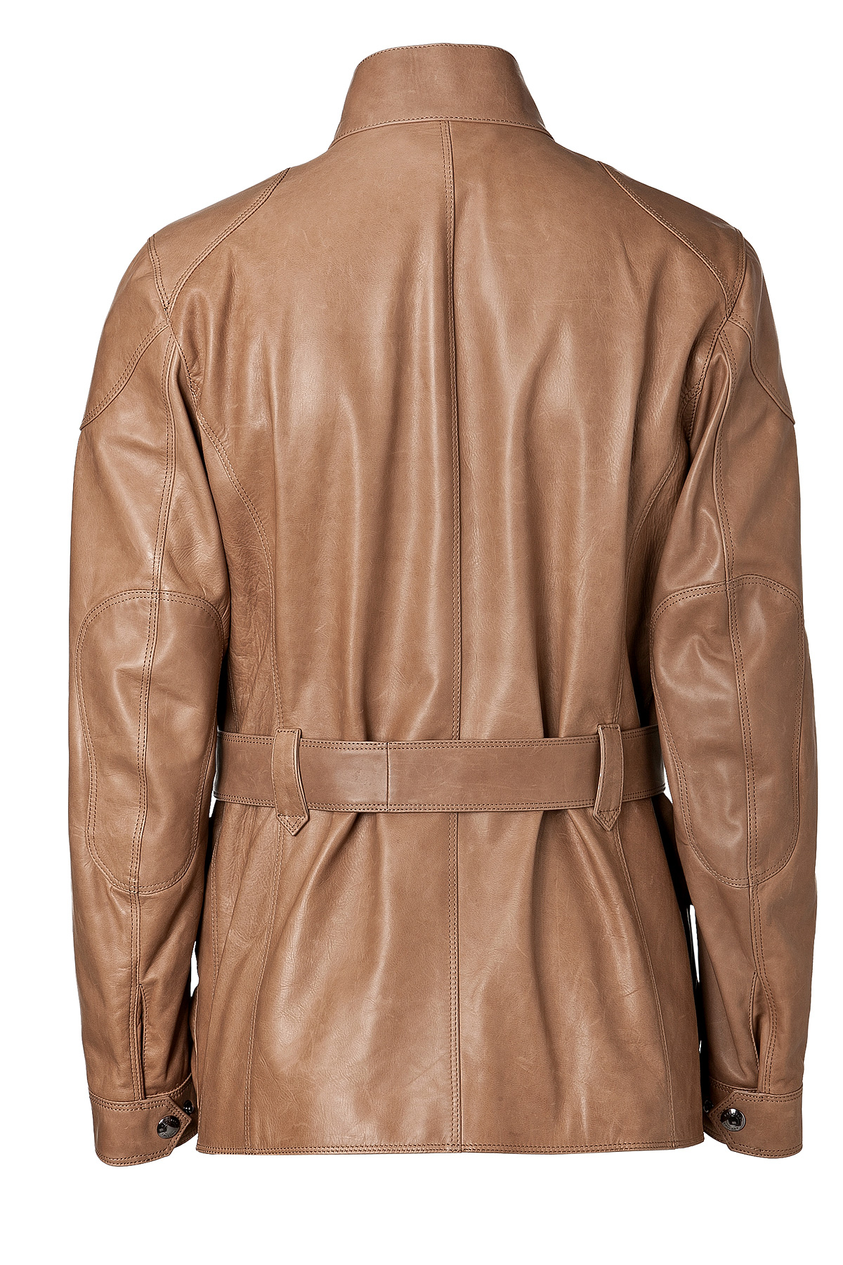 Belstaff Mocha Leather Preston Luxe Trialmaster Jacket In Brown Gallery