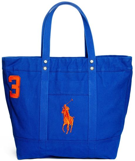 Polo Ralph Lauren Tote Bag in Blue | Lyst